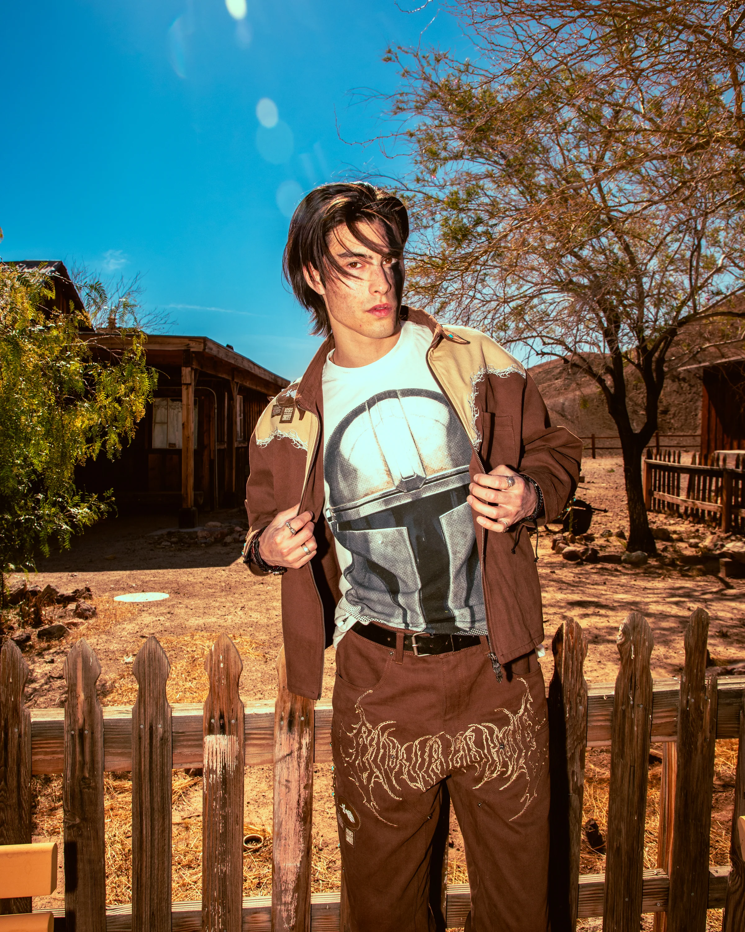 Beskar American Classic Oversized Tee in Butter - Image 3