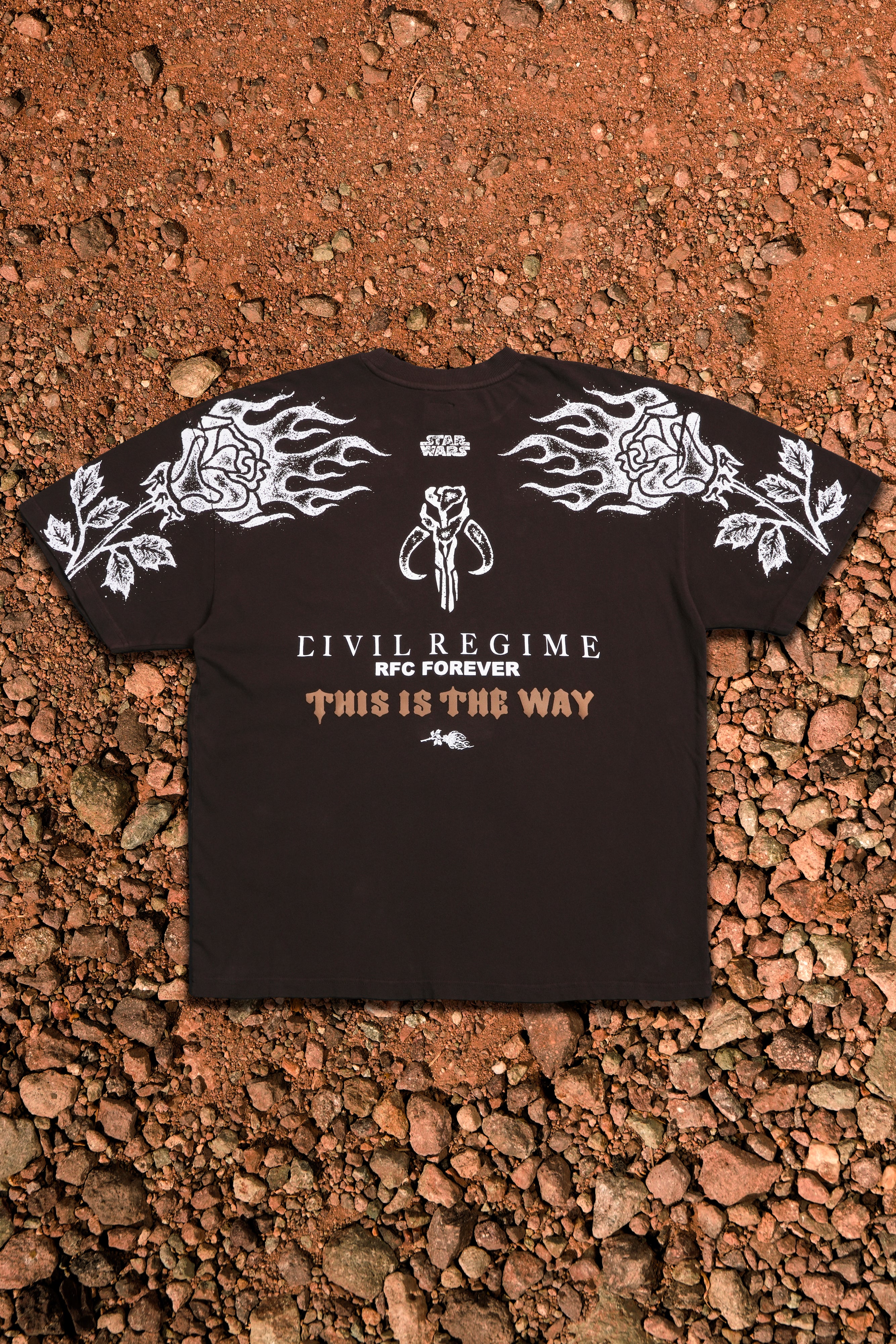 Beskar American Classic Oversized Tee in Fudge Potassium - Image 2