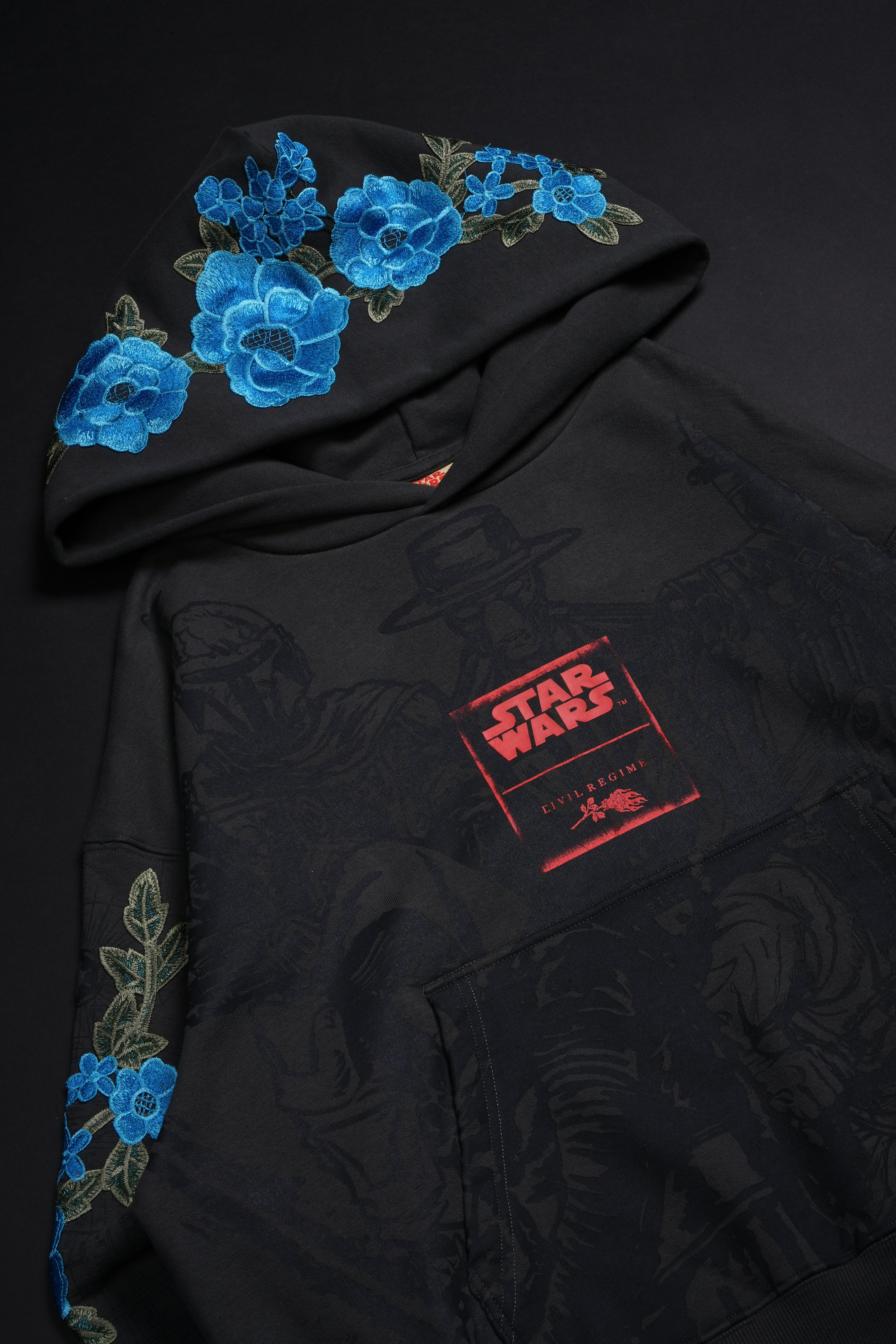 Dirty Money Rose Forever Hoodie in Vintage Ashes - Image 3