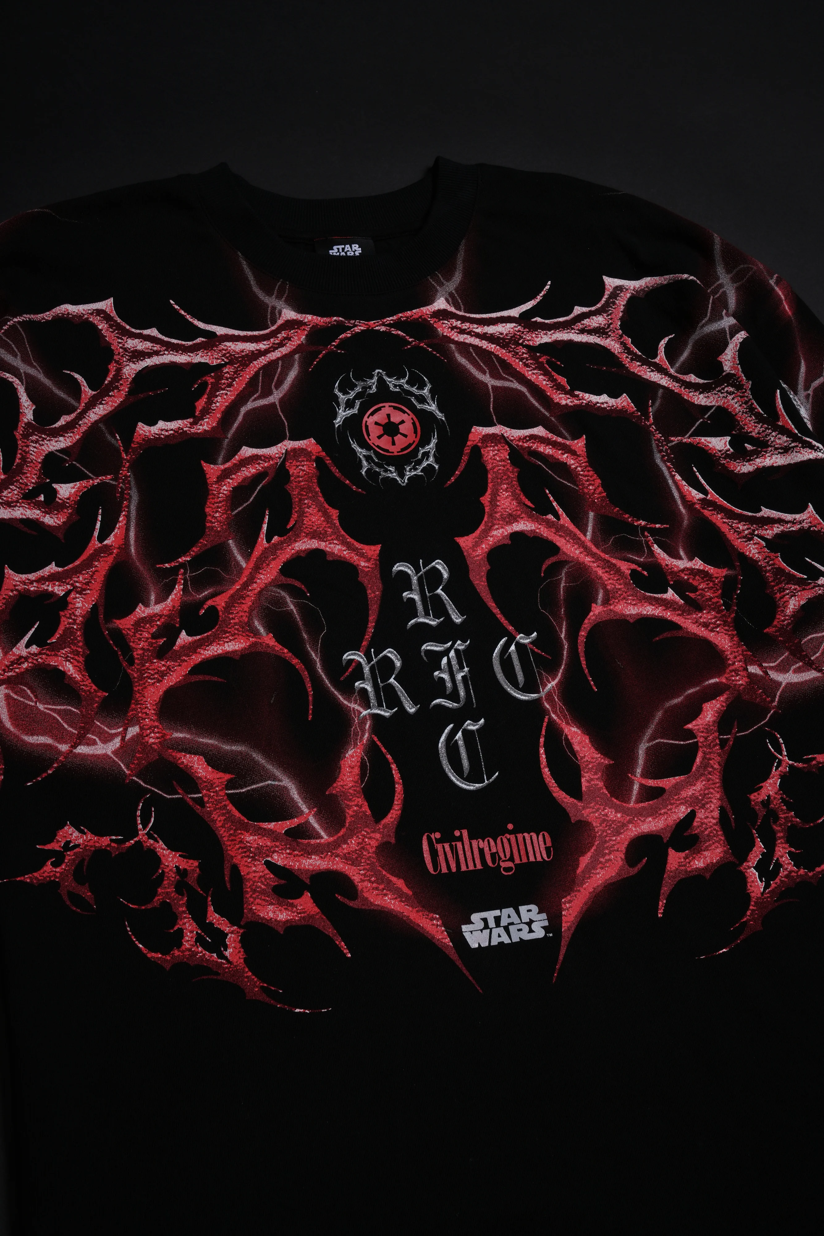 Fallen Star American Classic Oversized Tee in Black - Image 3