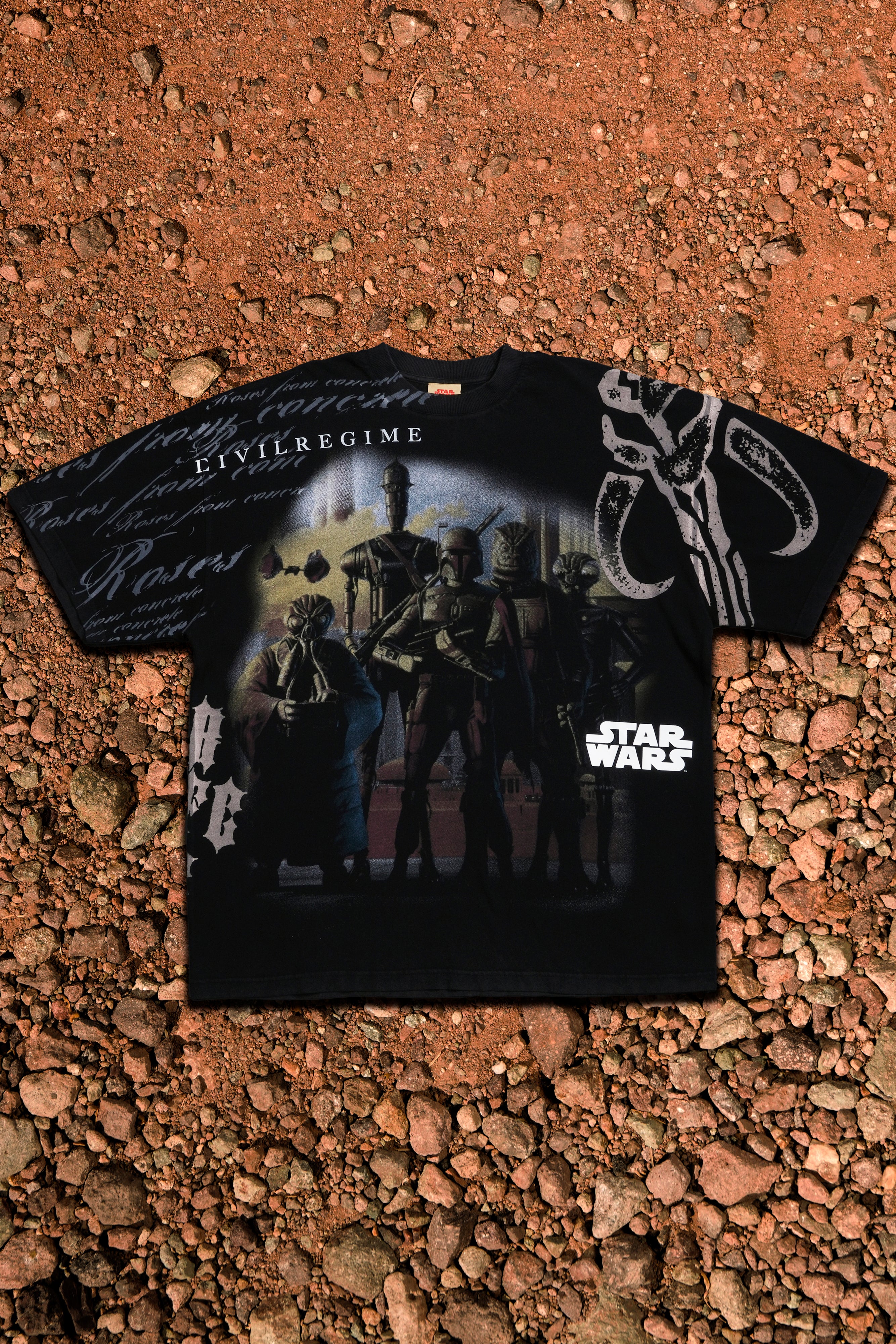 Galactic Hunter American Classic Oversized Tee in Vintage Black