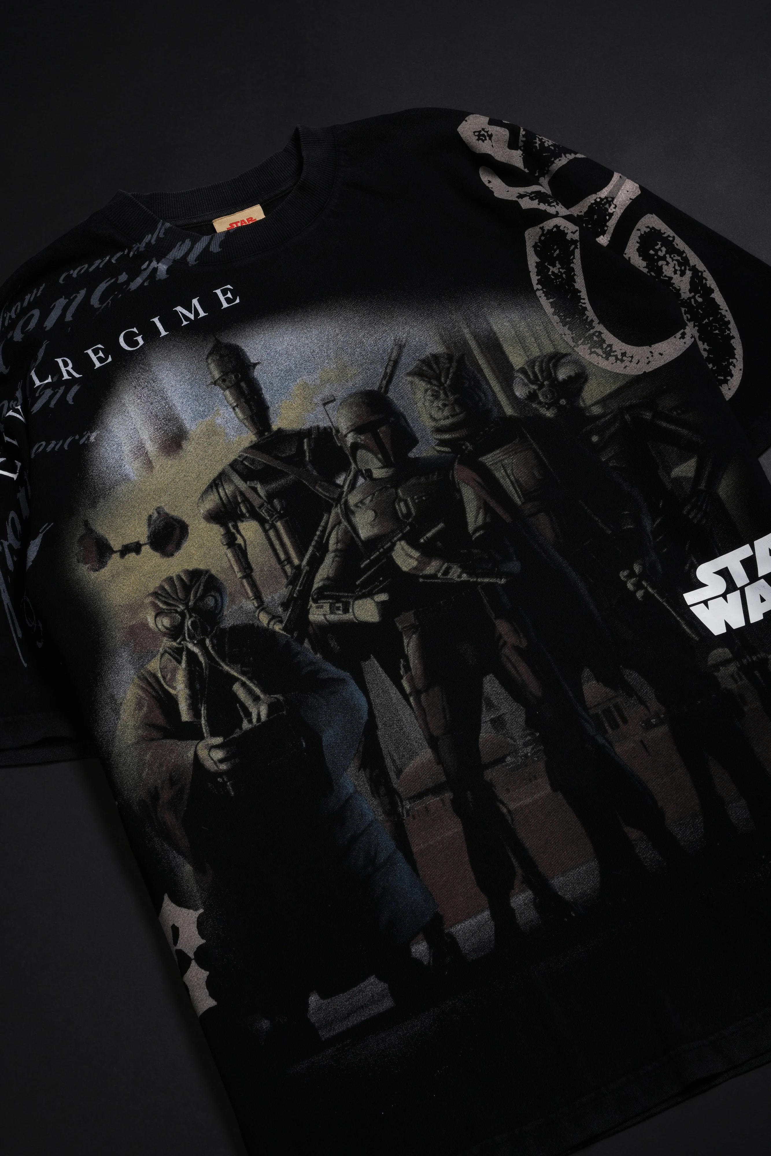 Galactic Hunter American Classic Oversized Tee in Vintage Black - Image 4