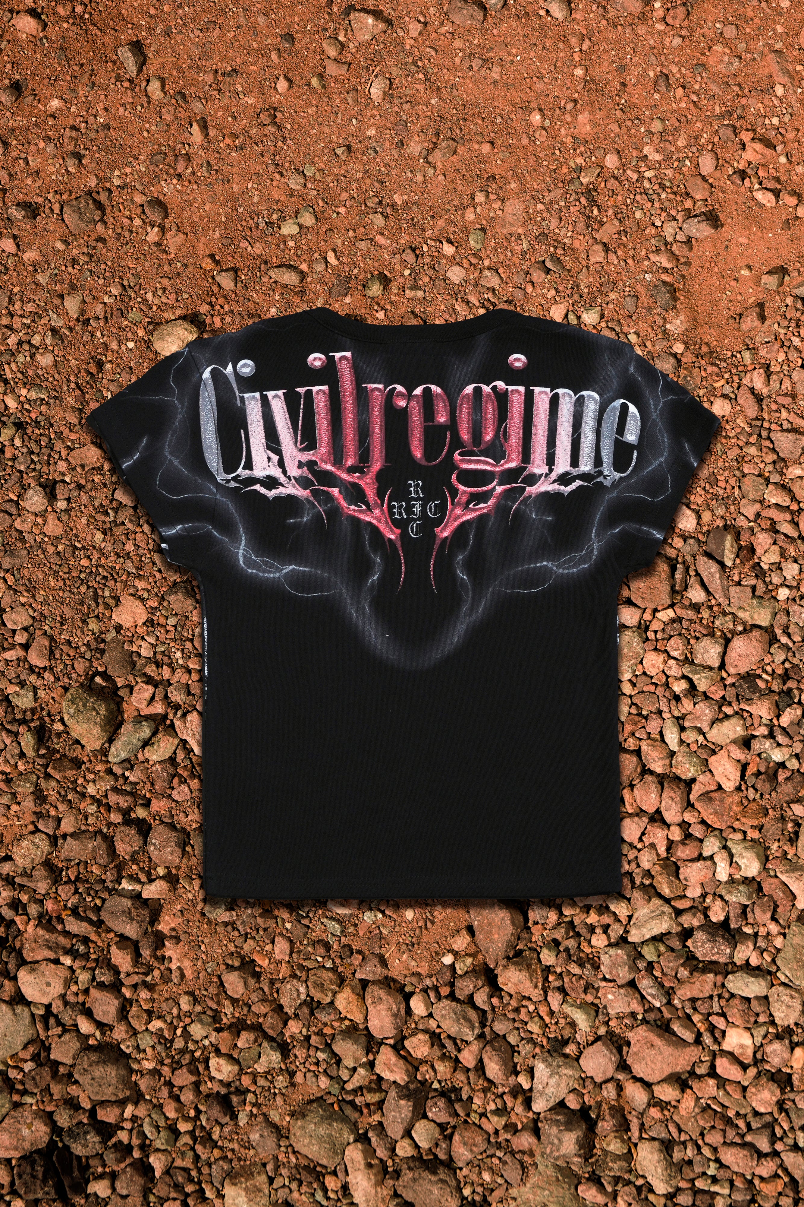 Ghost In The Machine Baby Tee in Black - Image 2