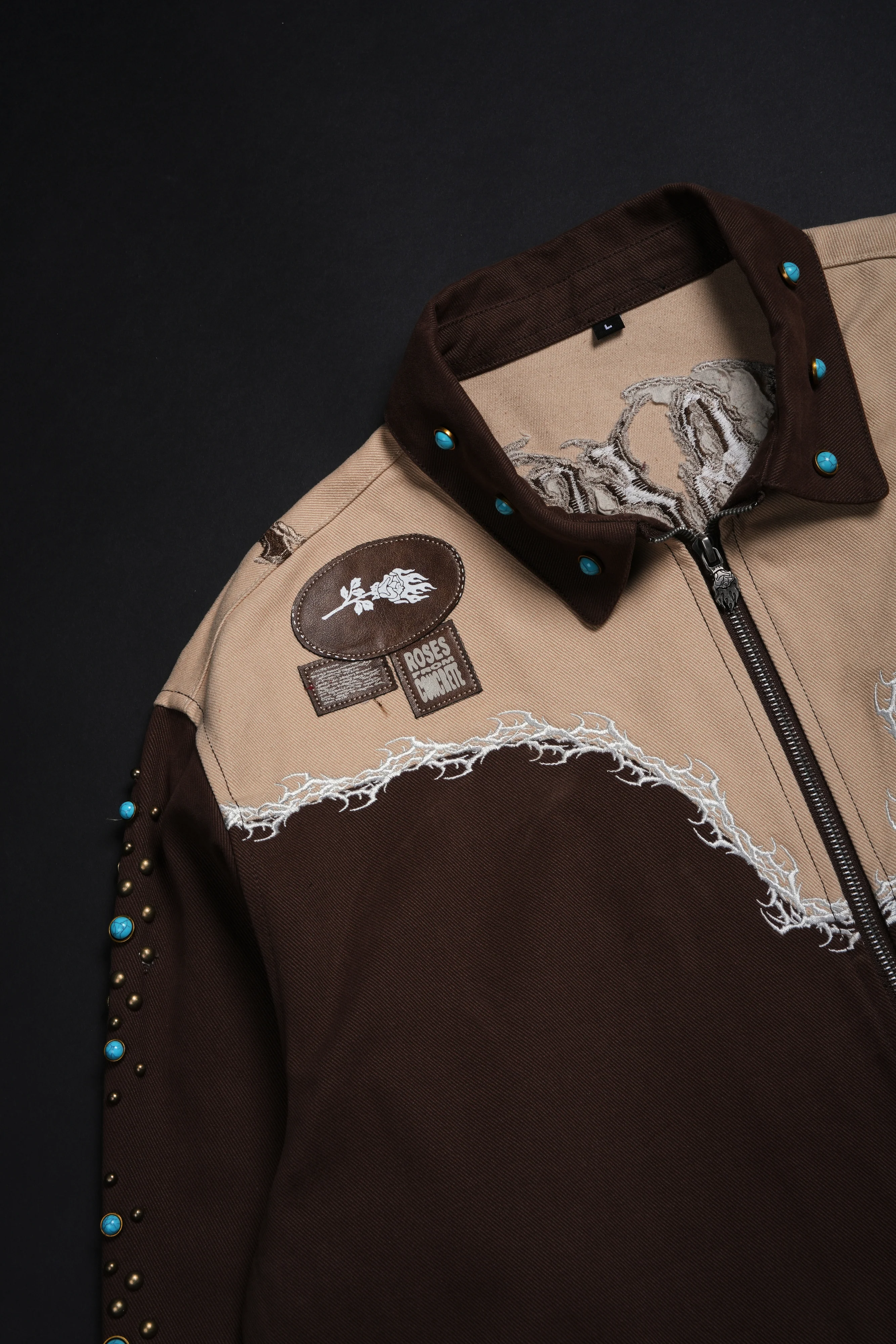 High Bounty Vince L/S Shirt in Sand/Fudge - Image 6
