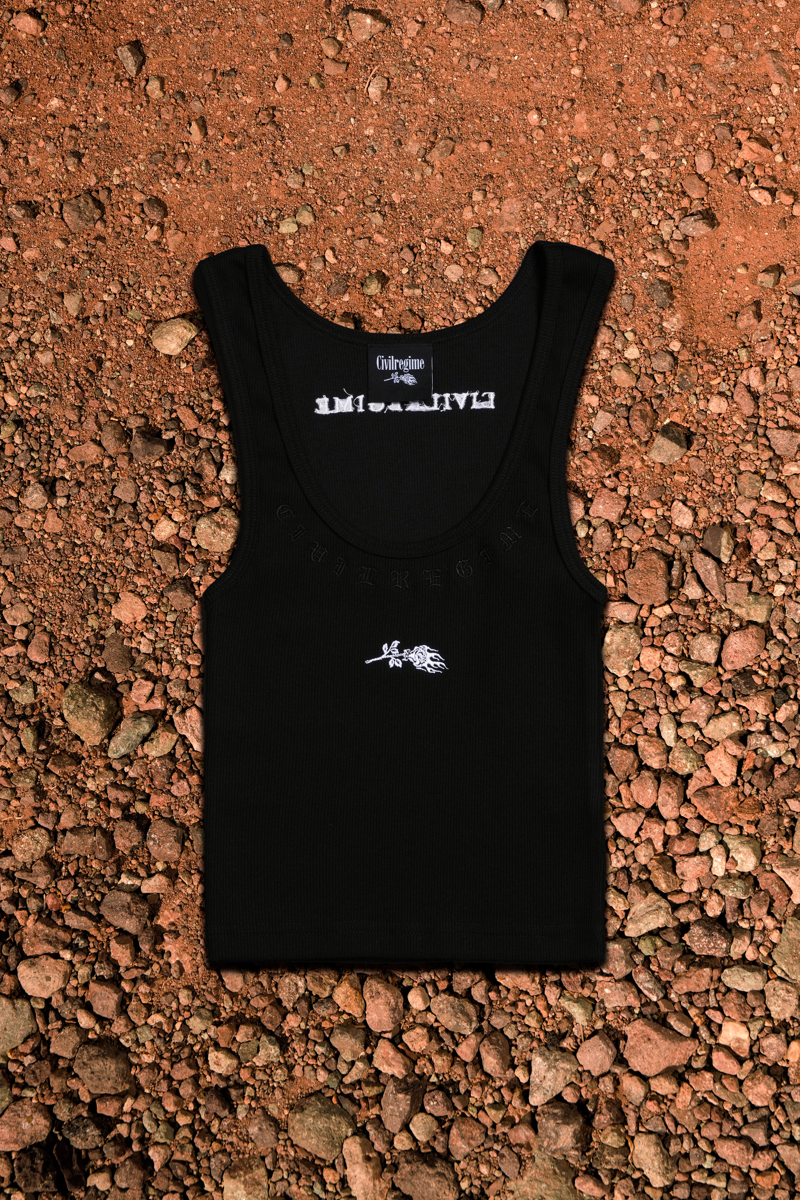 Hunted Baby Cropped Tank in Black