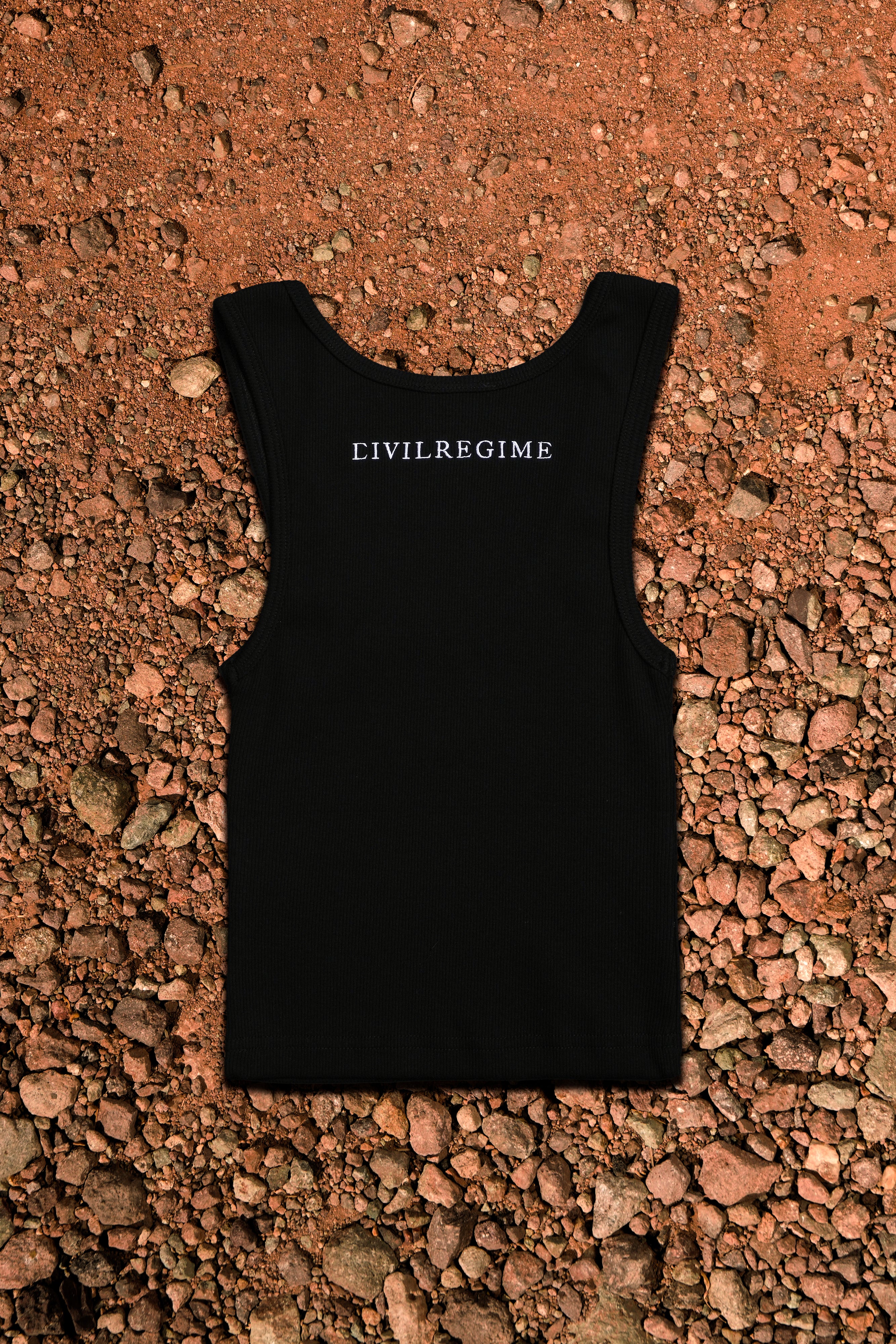 Hunted Baby Cropped Tank in Black - Image 2