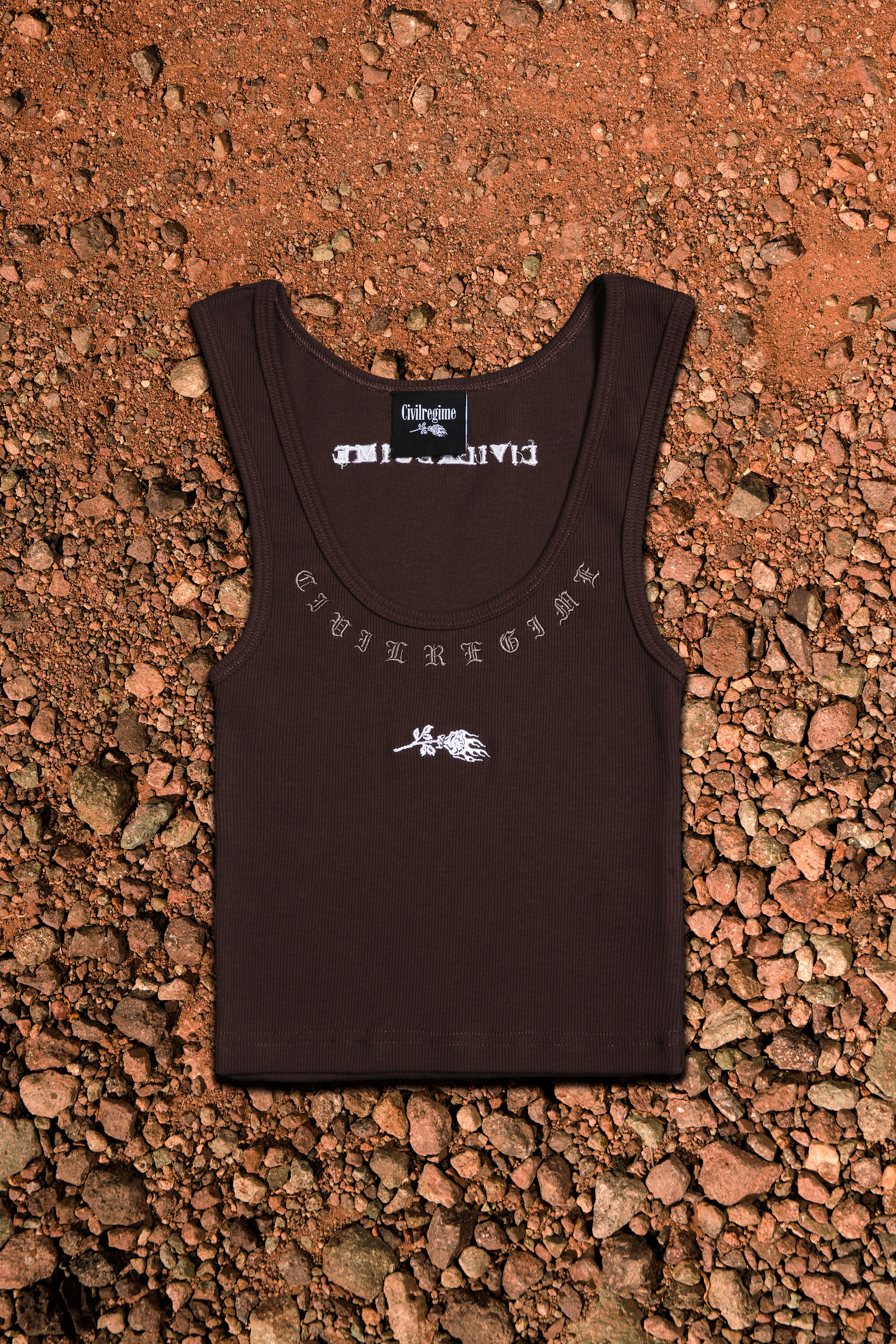 Hunted Baby Cropped Tank in Fudge