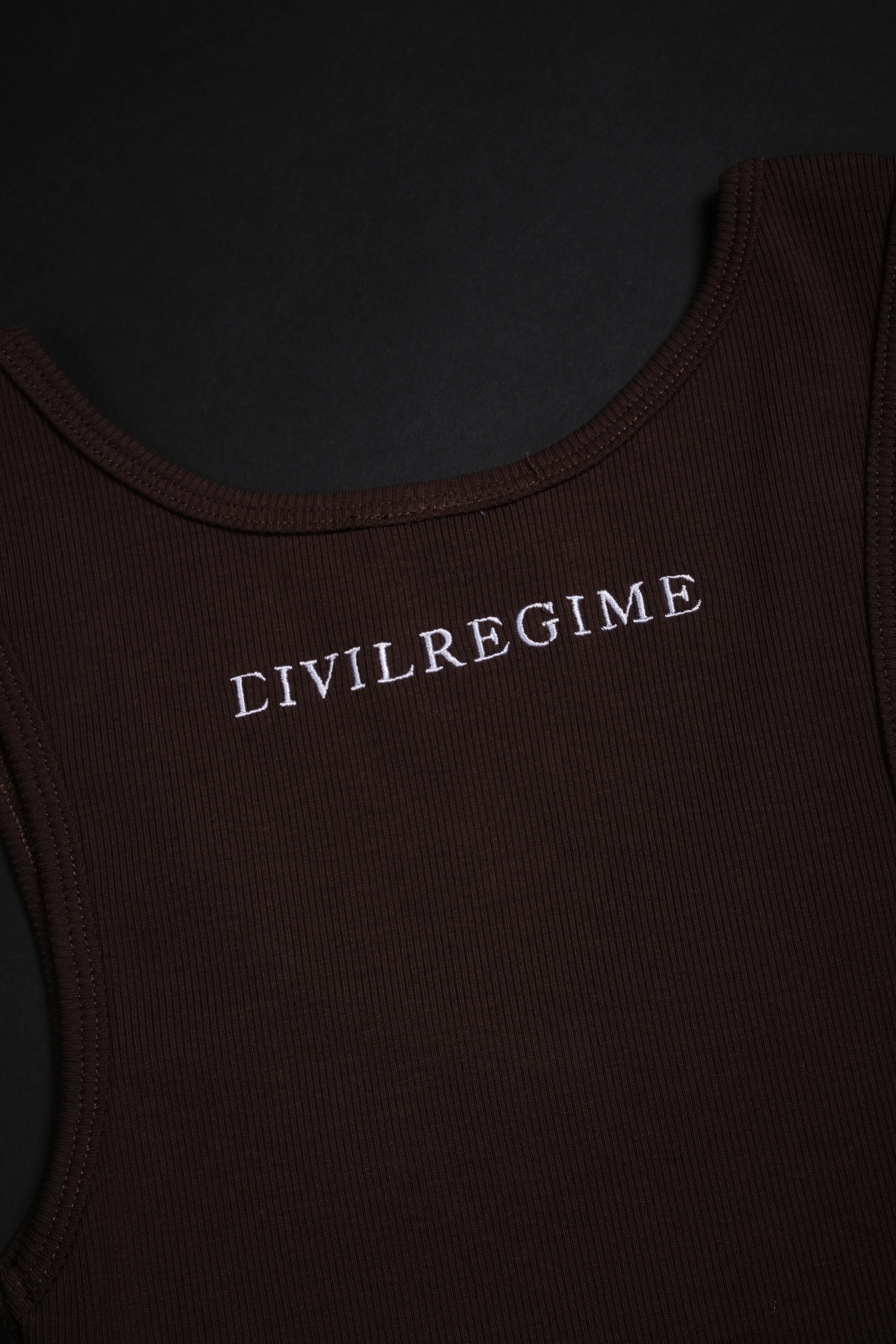 Hunted Baby Cropped Tank in Fudge - Image 4
