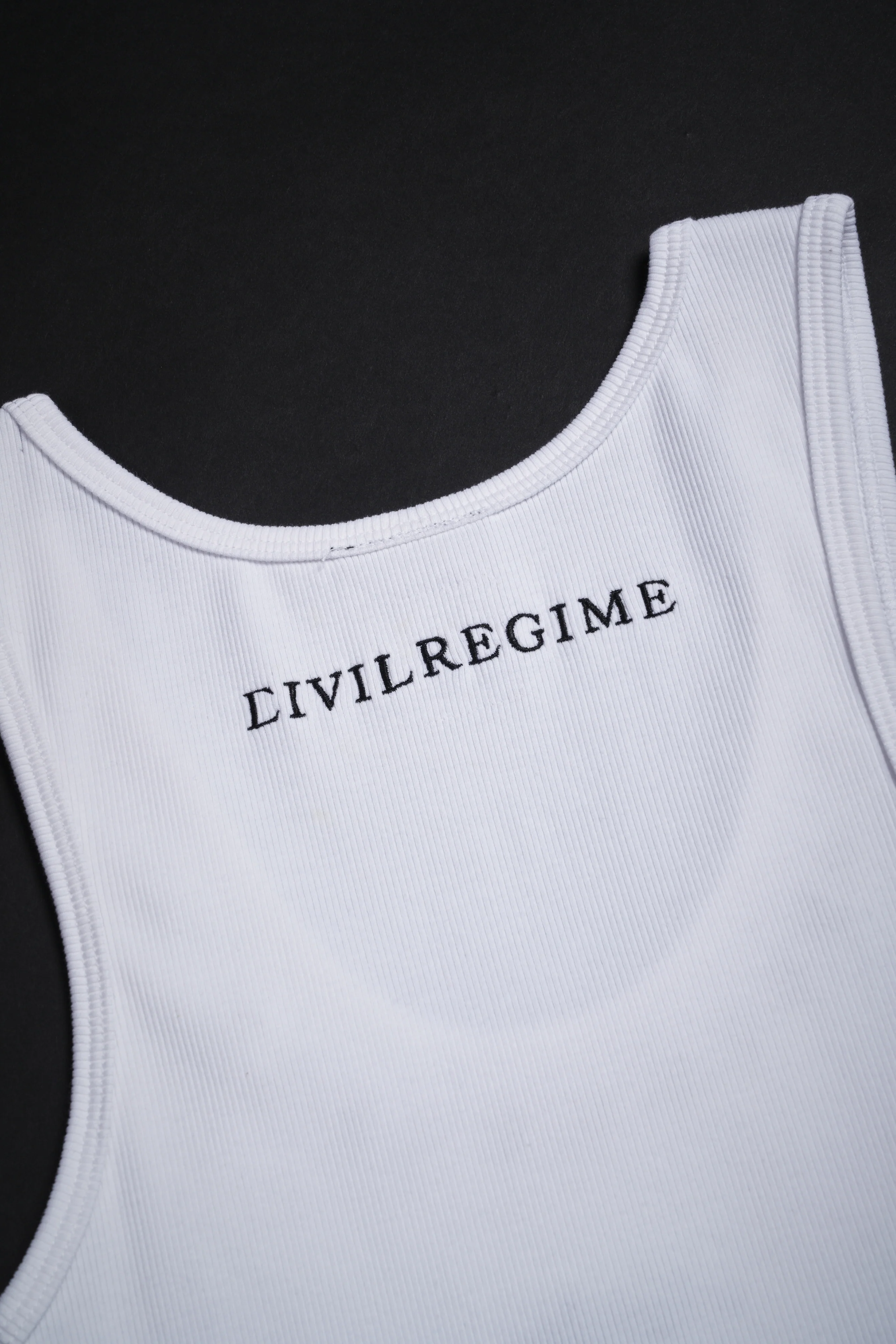 Hunted Baby Cropped Tank in White - Image 6