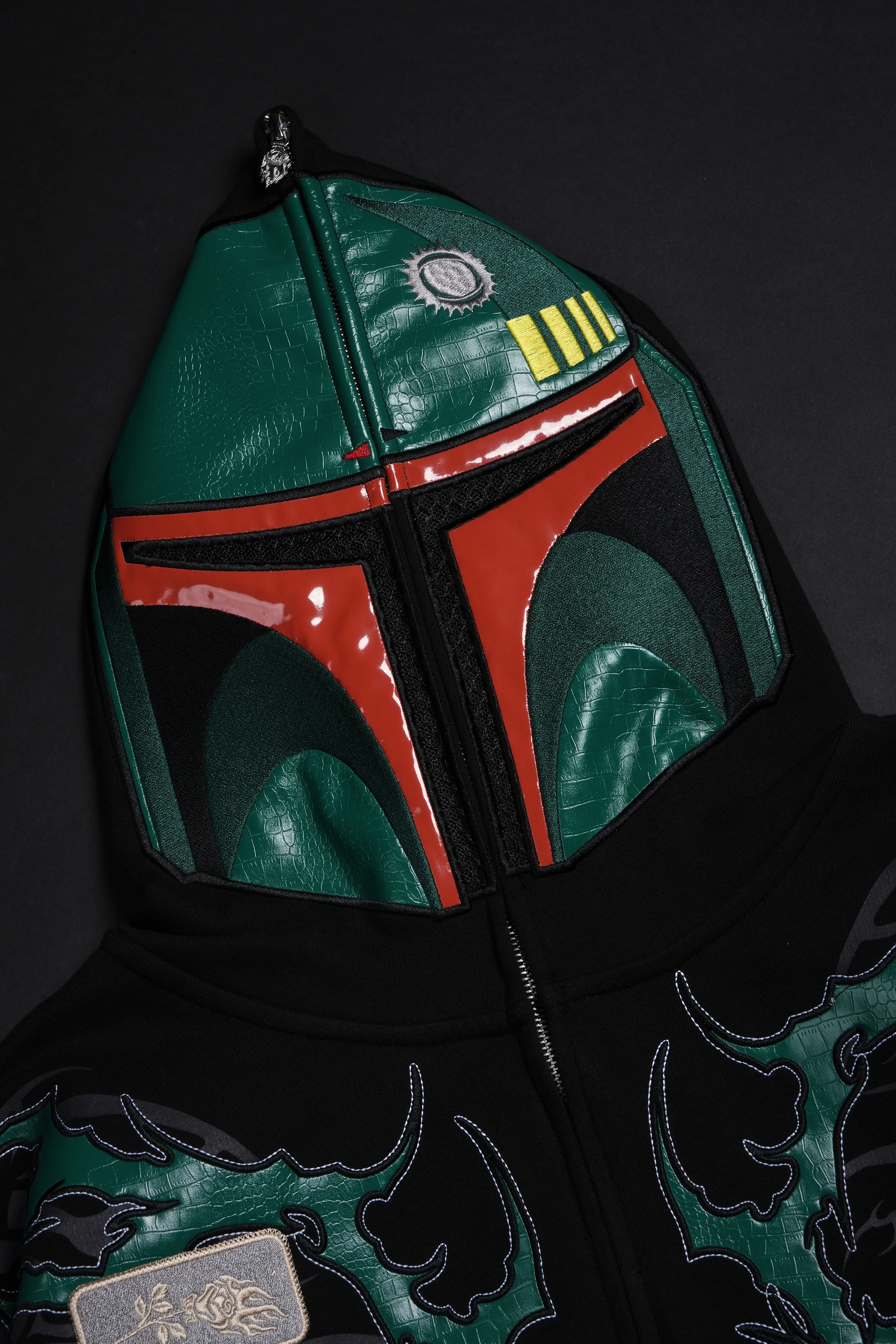 Kamino's Alpha Full Zip Up Hoodie in Black - Image 8