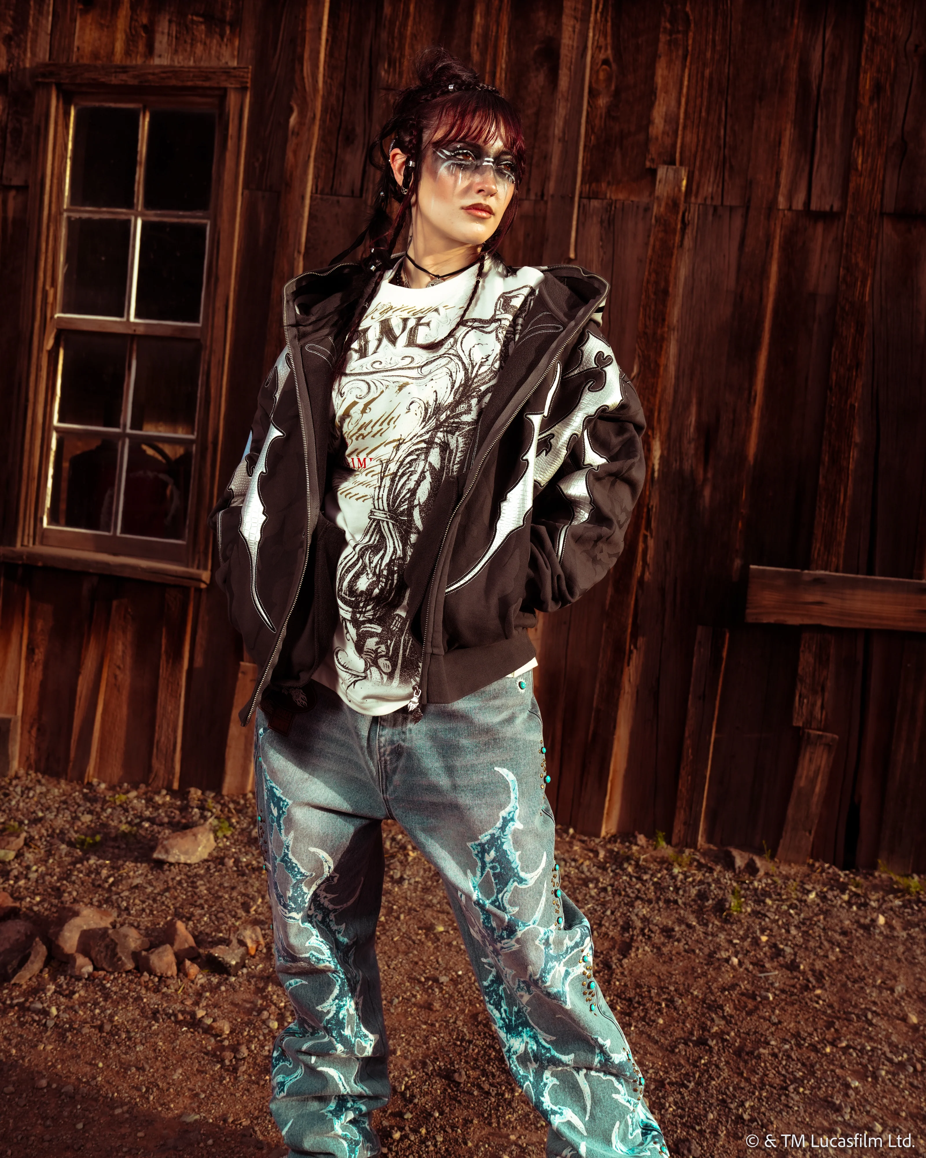 Mando Full Zip Up Hoodie in Vintage Ashes - Image 5