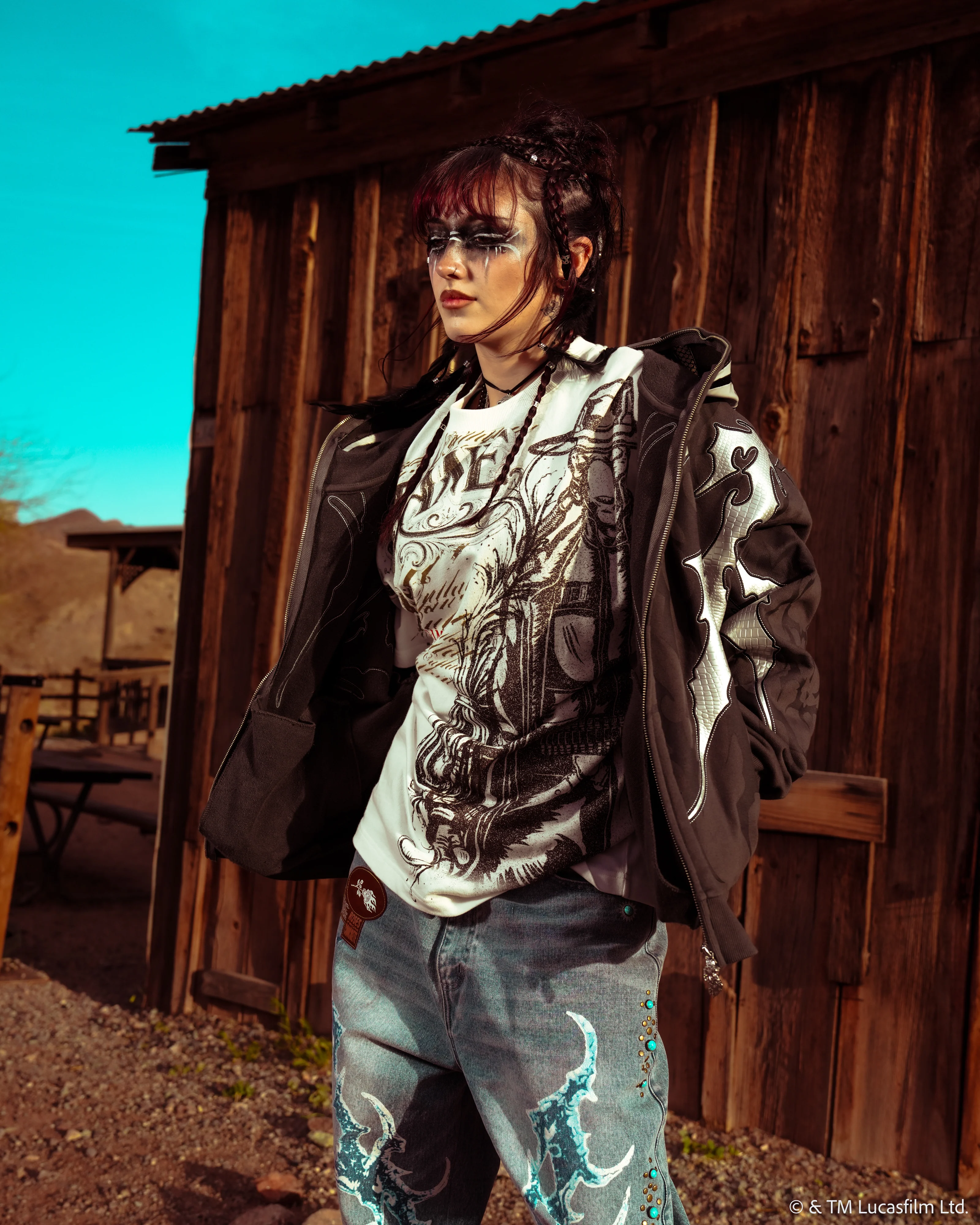 Mando Full Zip Up Hoodie in Vintage Ashes - Image 7