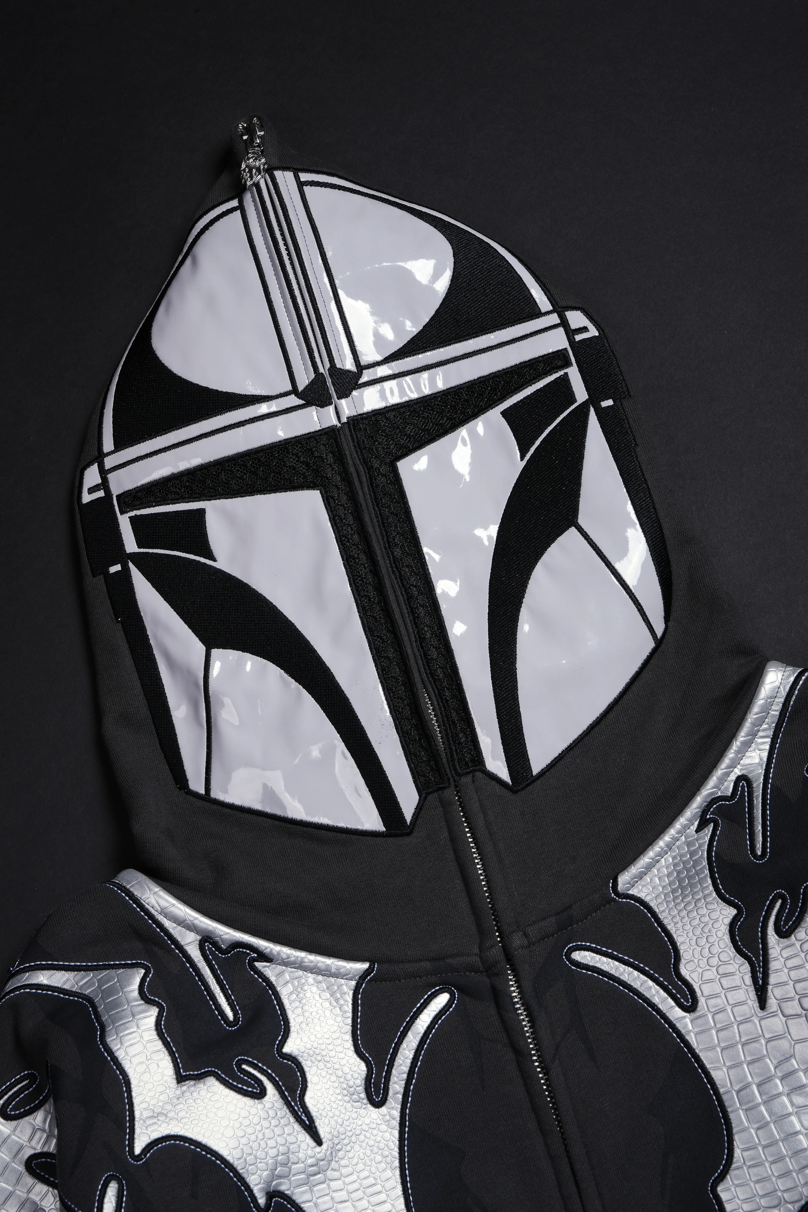 Mando Full Zip Up Hoodie in Vintage Ashes - Image 8