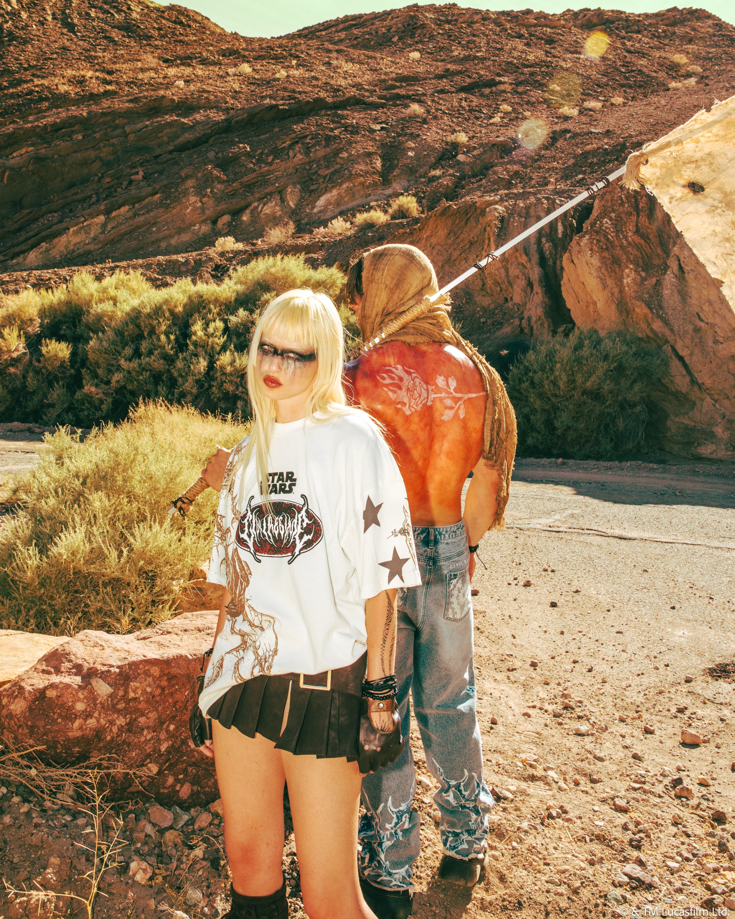 Mando's Grit 199X Oversized Tee in Butter - Image 5