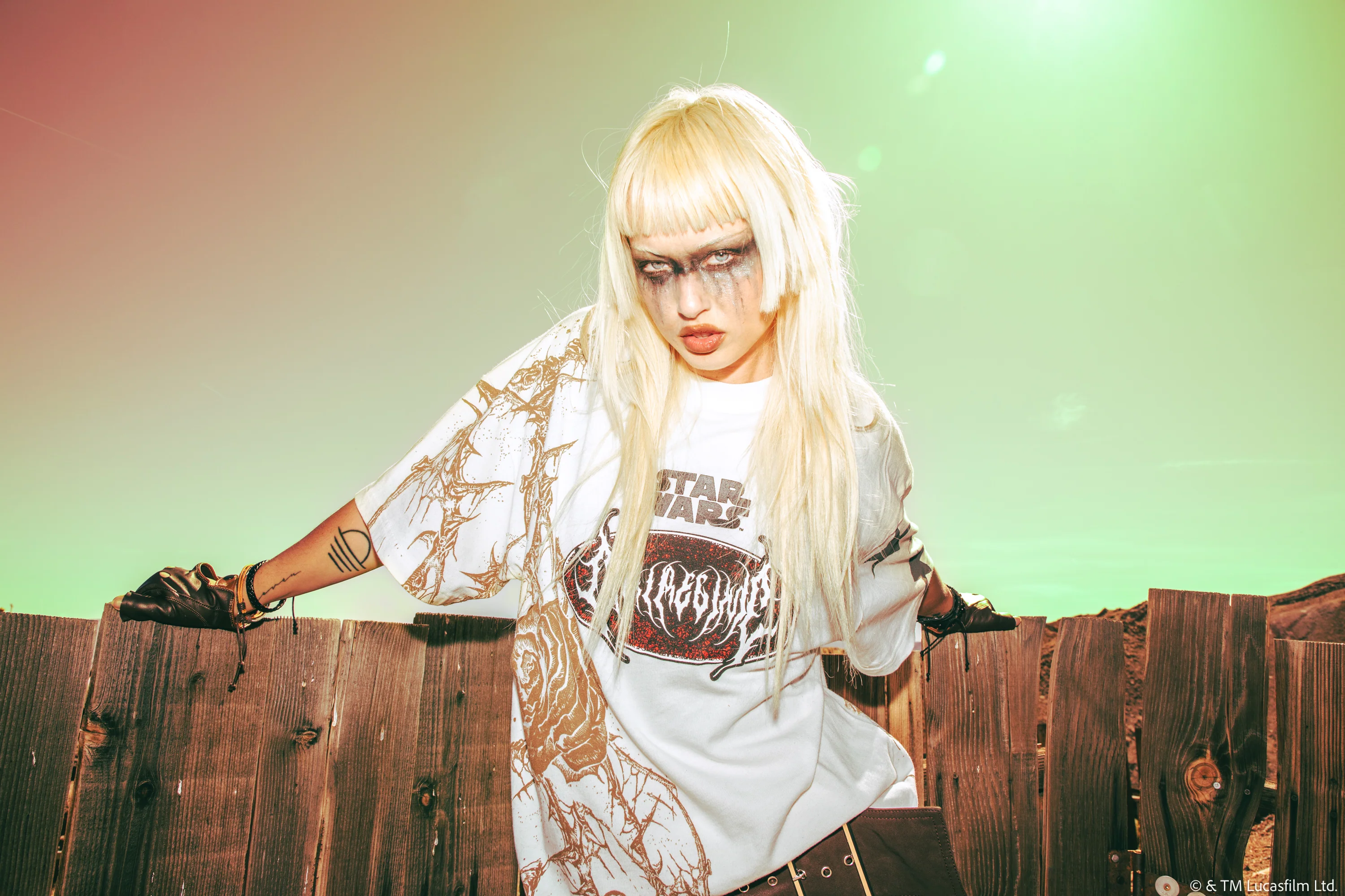 Mando's Grit 199X Oversized Tee in Butter - Image 6