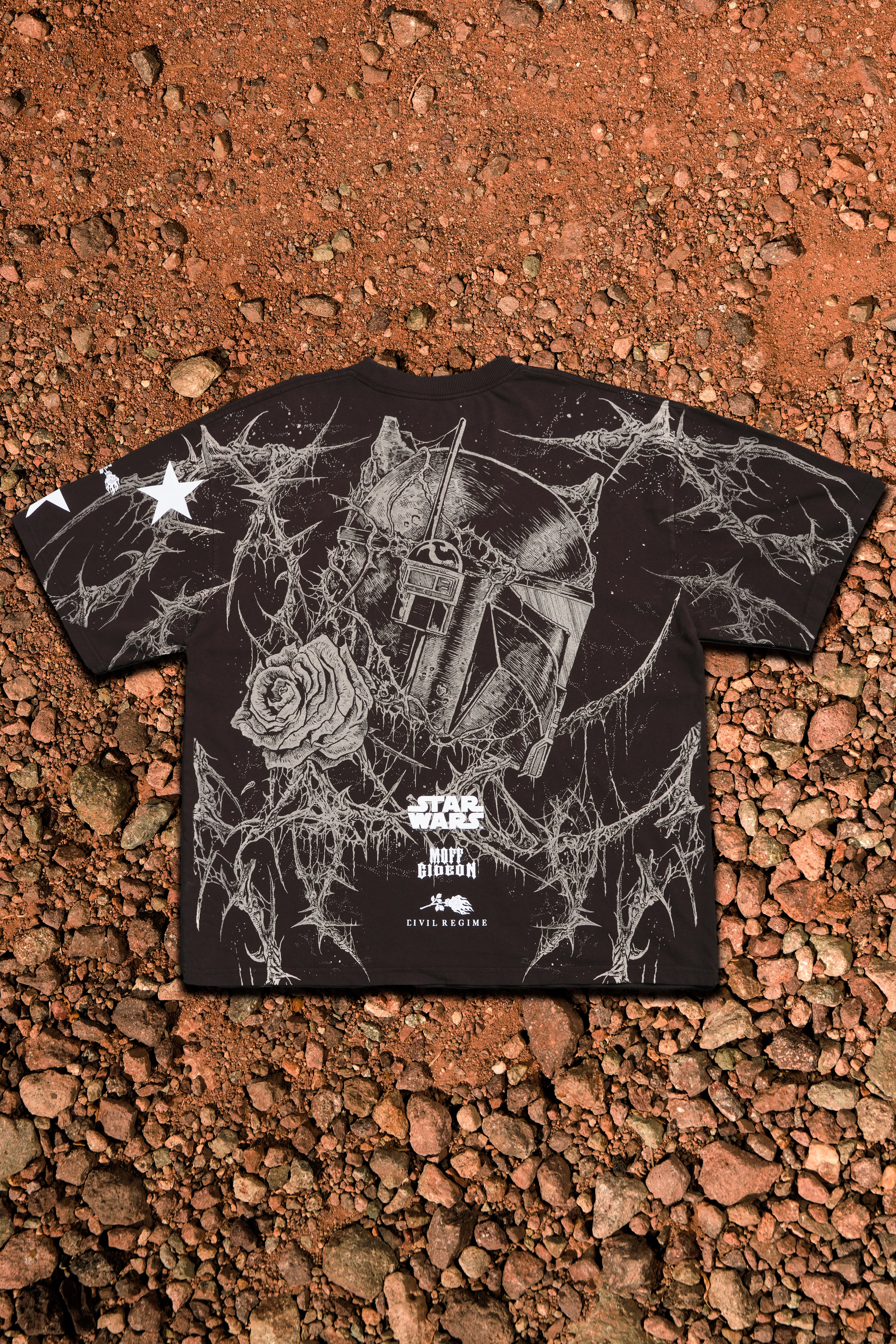 Moff Gideon's Grit 199X Oversized Tee in Fudge