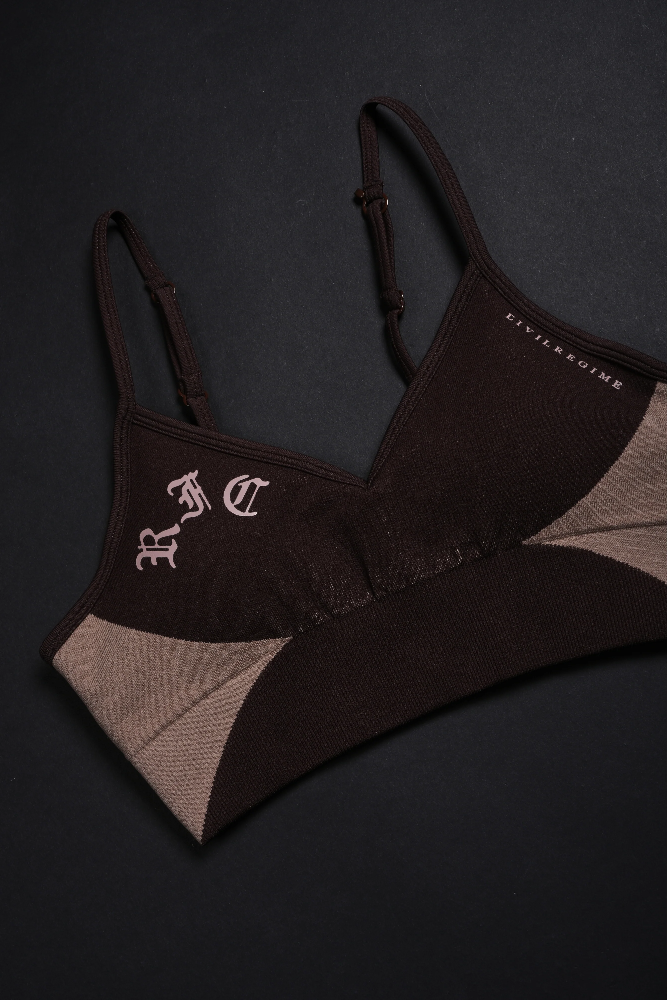 Nomad Kelly Seamless Bra in Fudge & Sand - Image 3