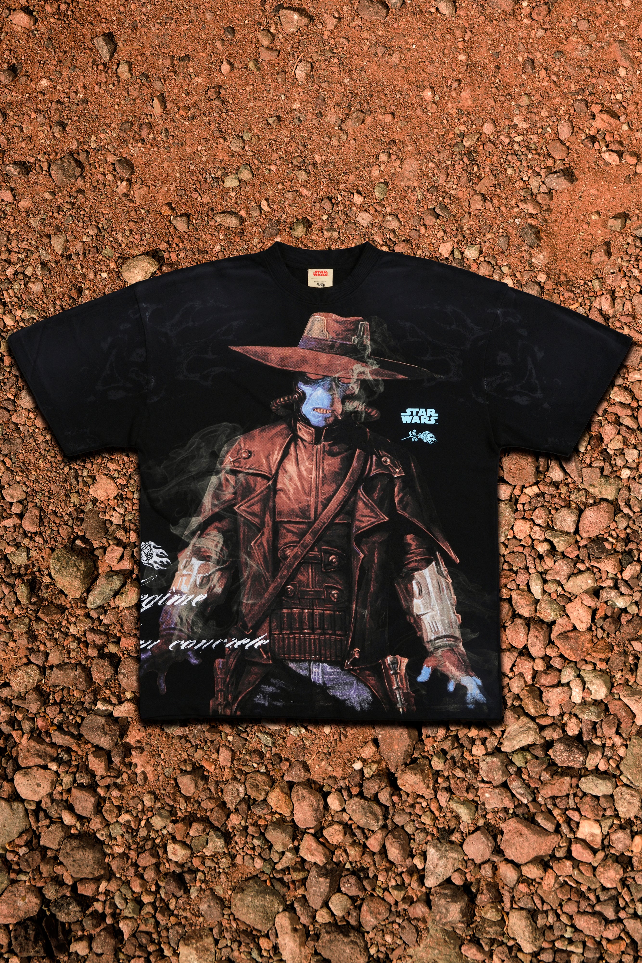 Outlaw American Classic Oversized Tee in Black Potassium