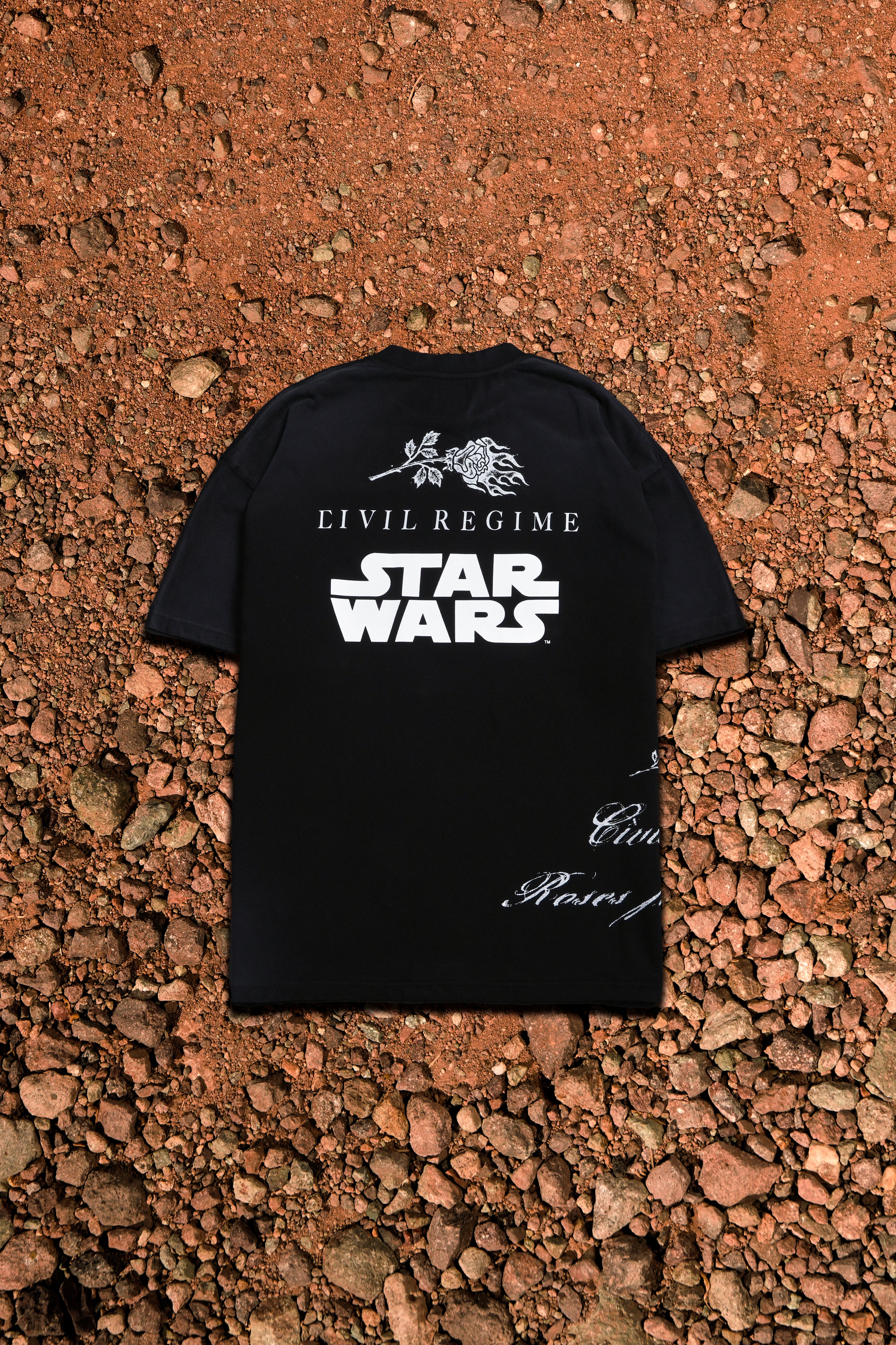 Outlaw American Classic Oversized Tee in Black Potassium - Image 2