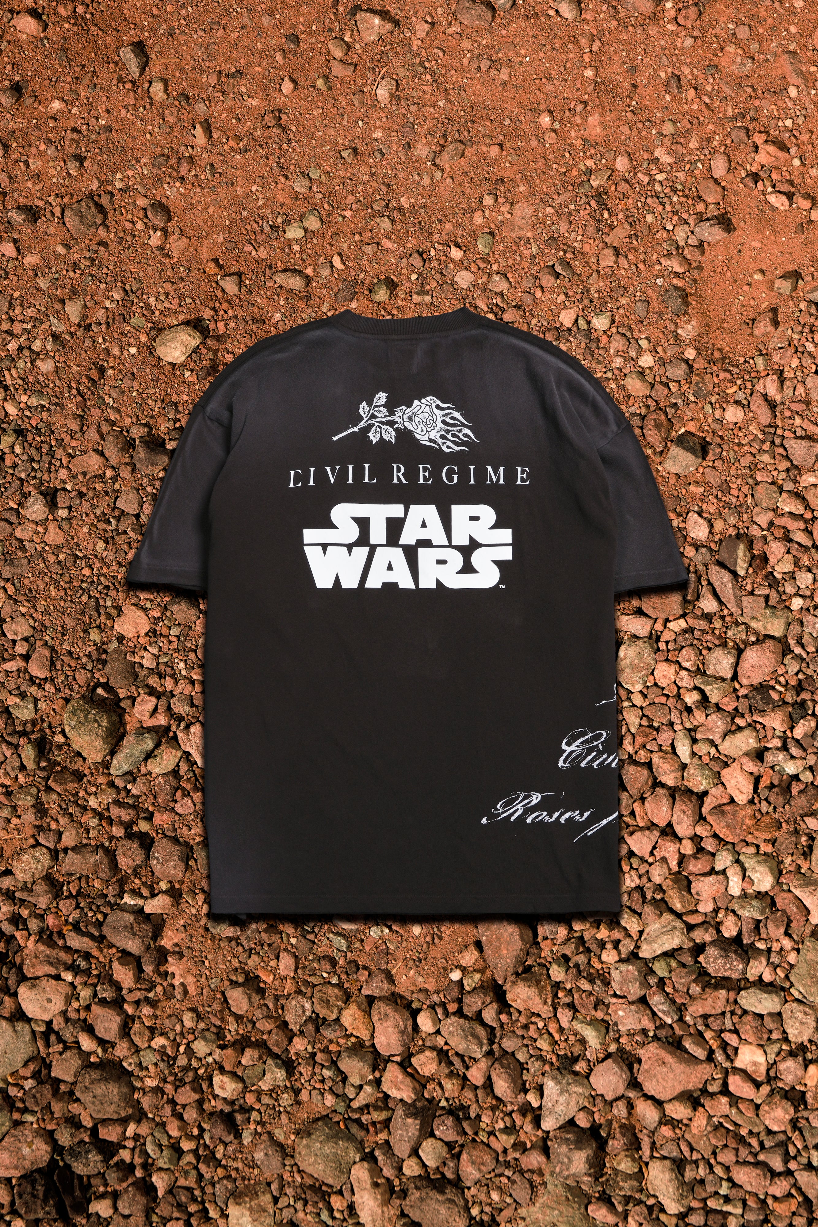 Outlaw American Classic Oversized Tee in Fudge Potassium - Image 2