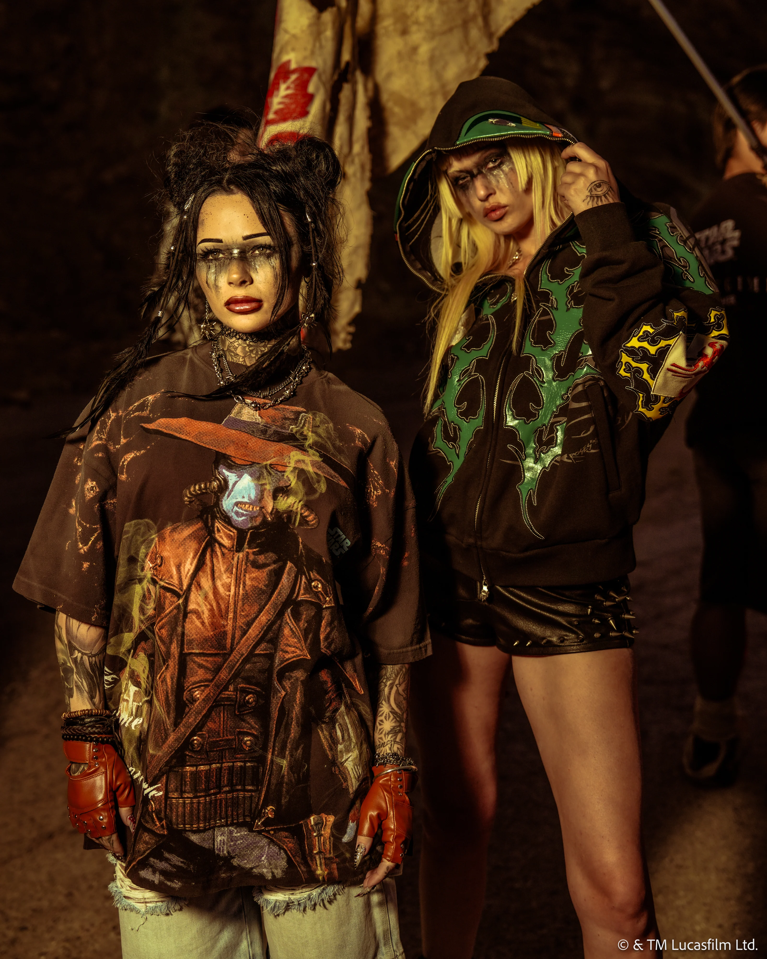 Outlaw American Classic Oversized Tee in Fudge Potassium - Image 3