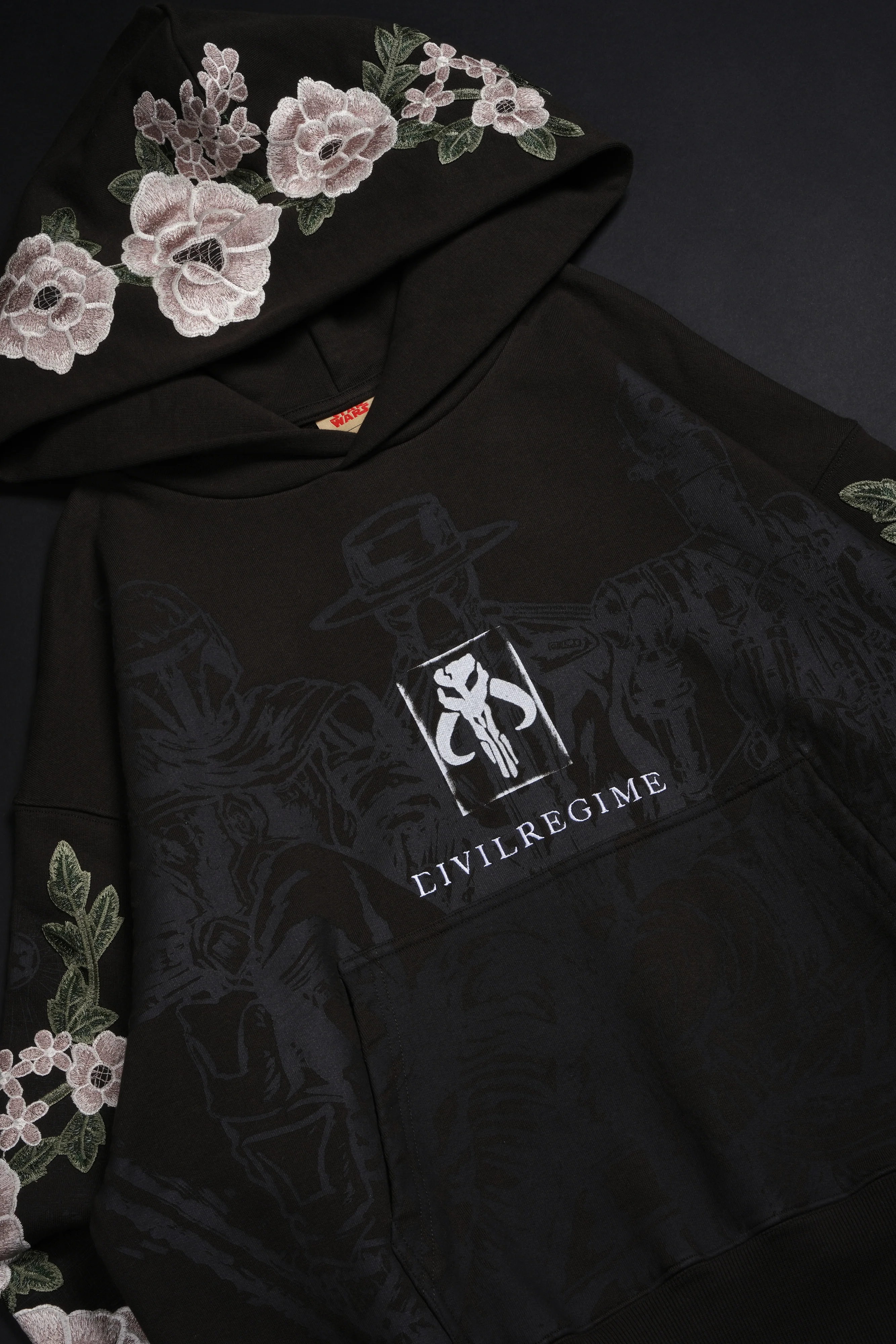 Private Enforcement Rose Forever Hoodie in Fudge - Image 4