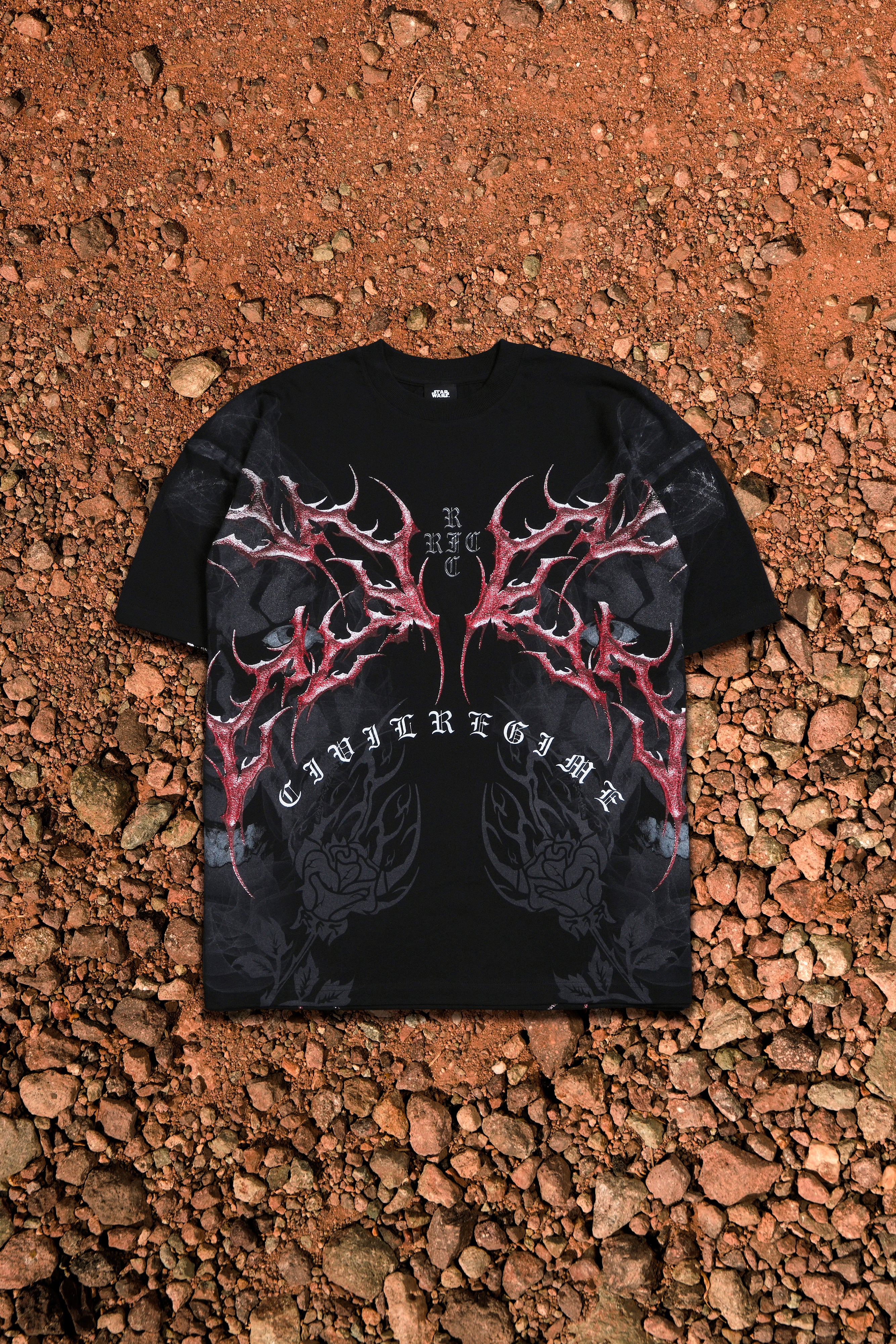 Scarlet Vengeance American Classic Oversized Tee in Black - Image 2