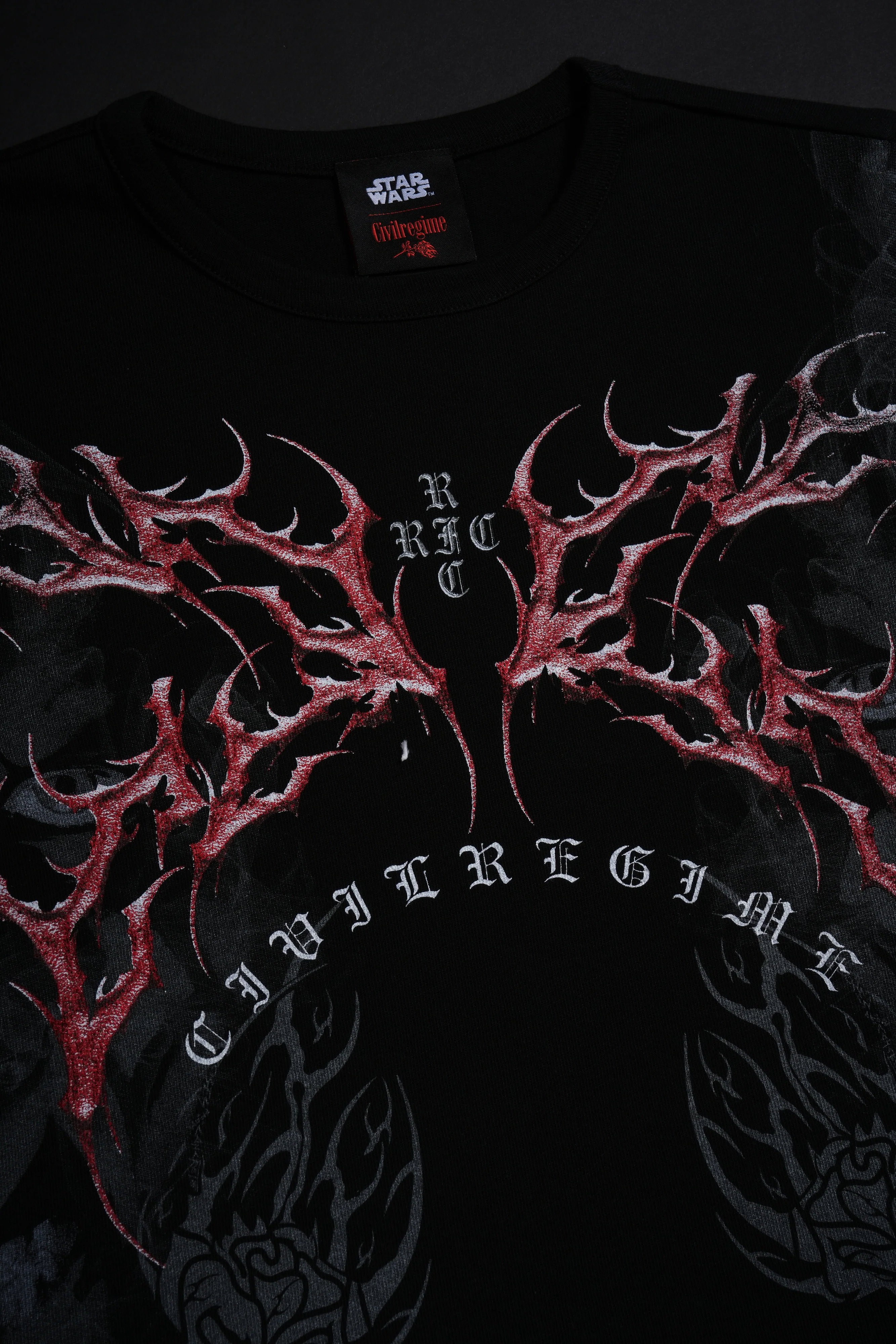 Scarlet Vengeance Baby Tee in Black - Image 3