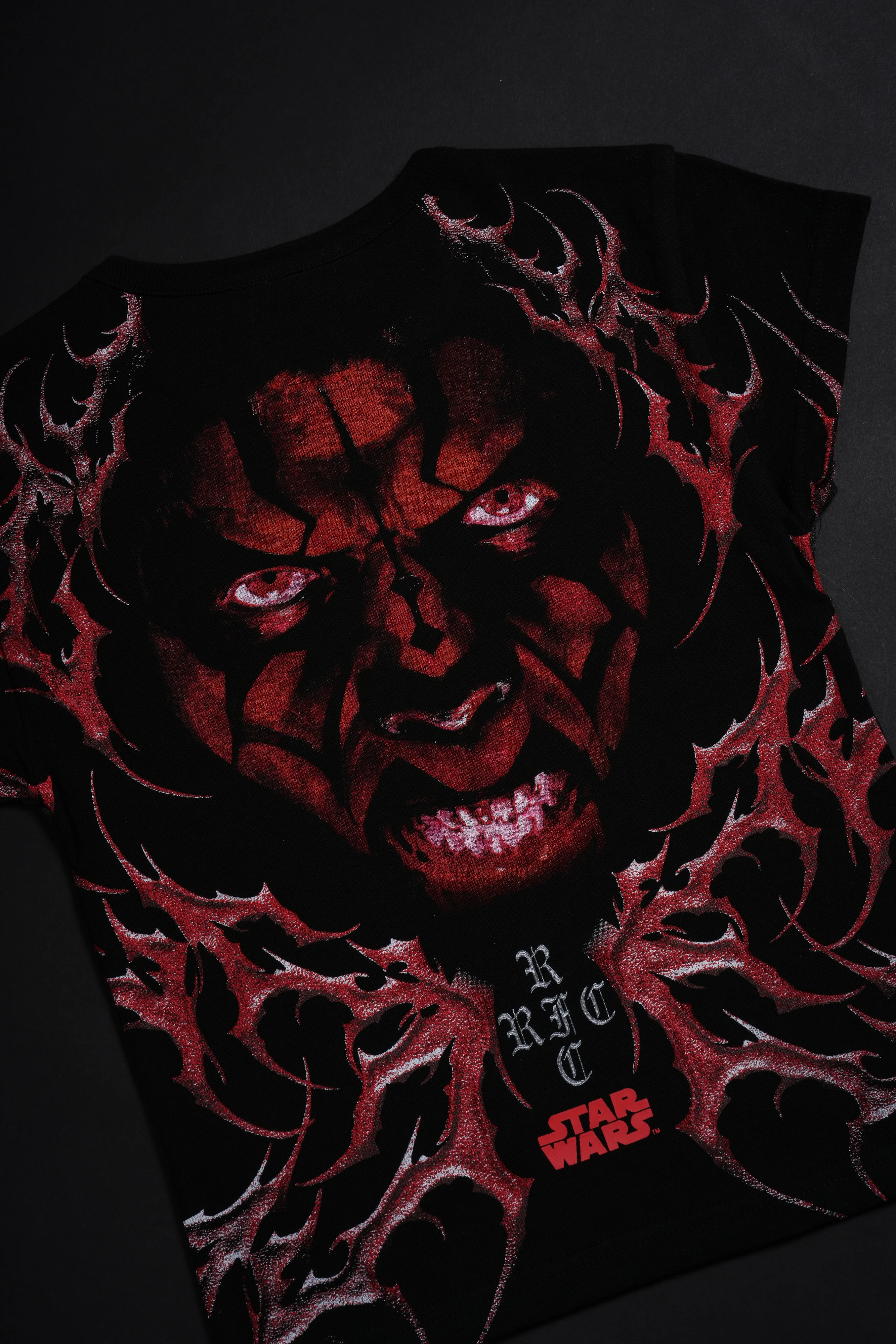 Scarlet Vengeance Baby Tee in Black - Image 4