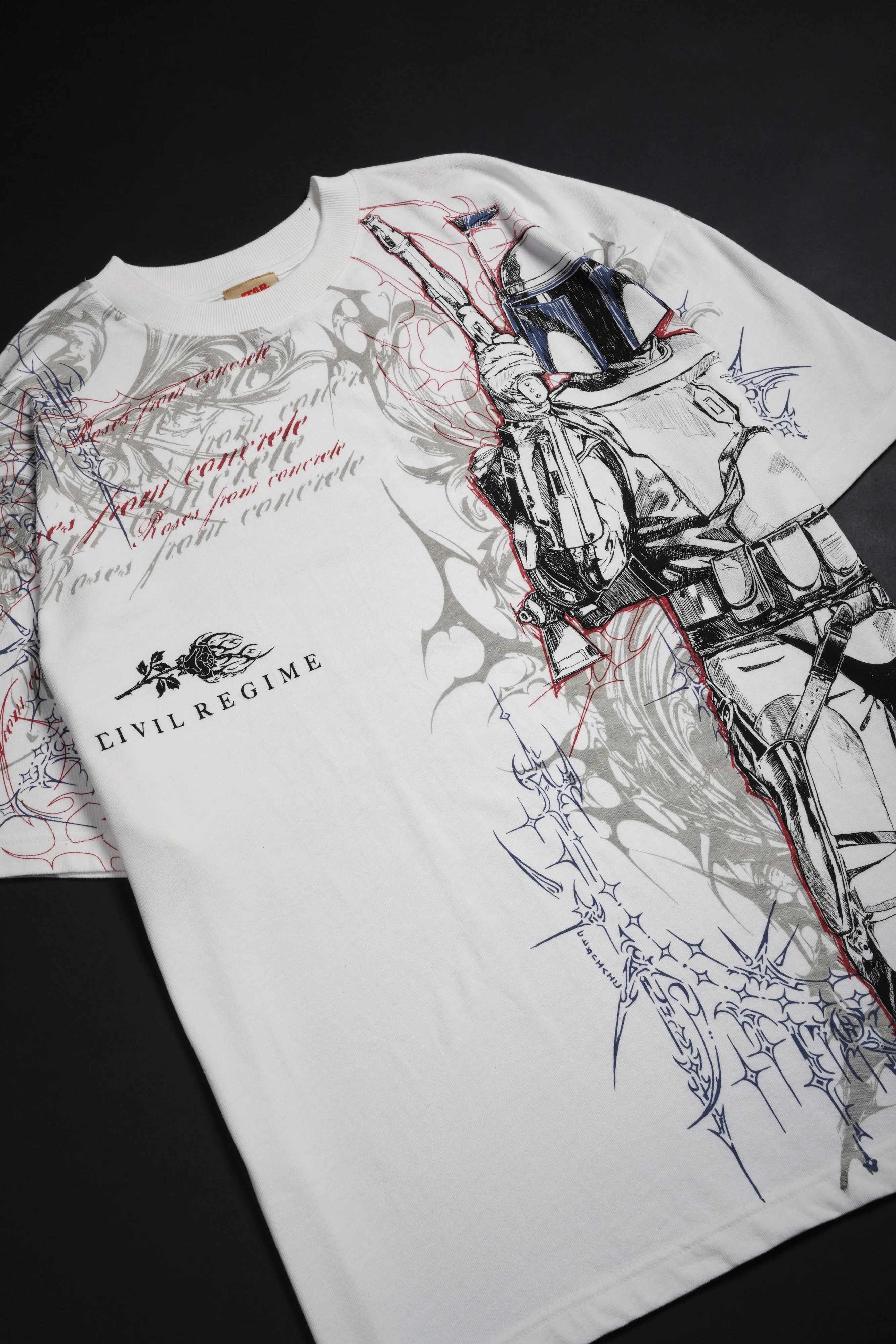 The Marksman American Classic Oversized Tee in Butter - Image 3