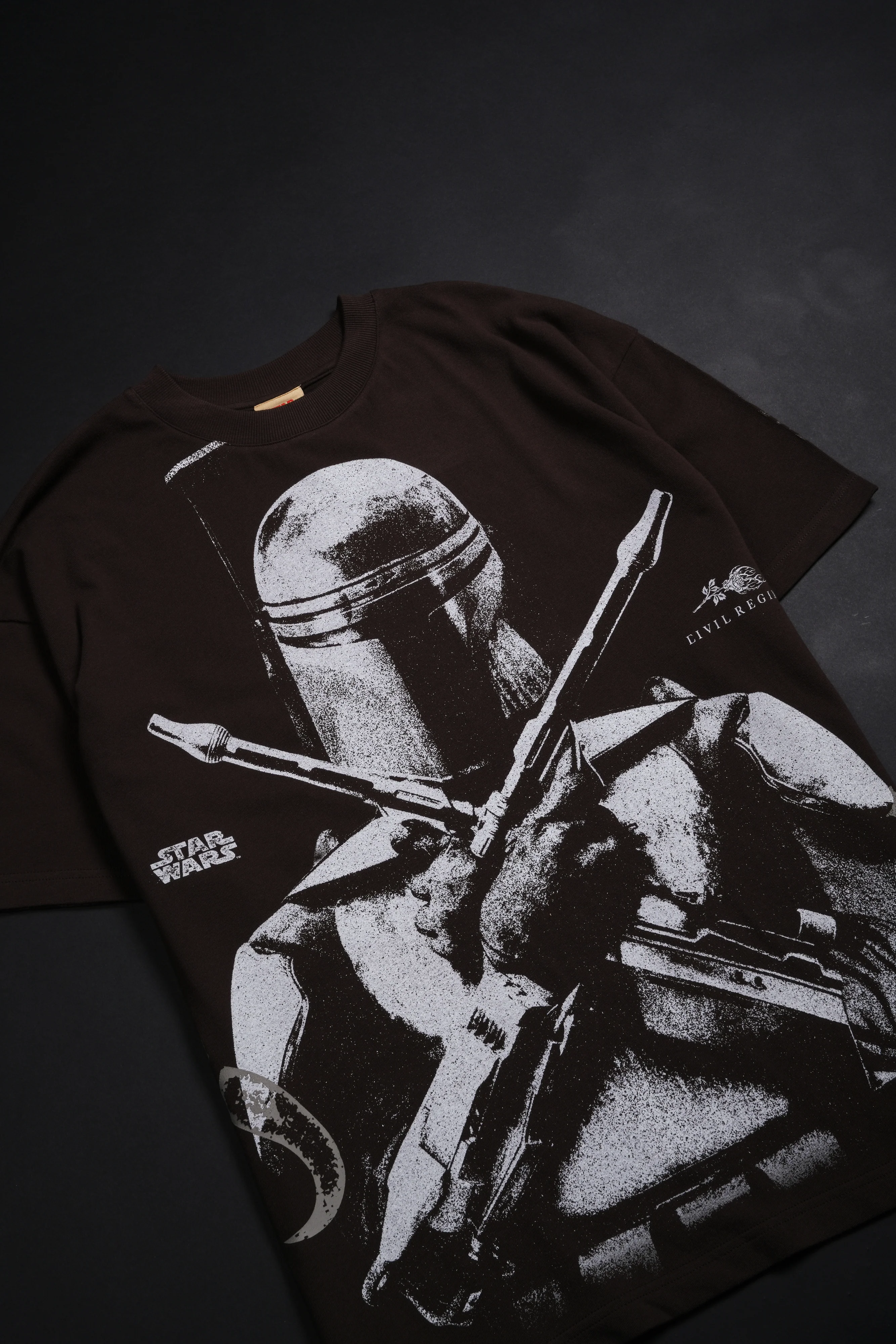 The Way American Classic Oversized Tee in Fudge - Image 5