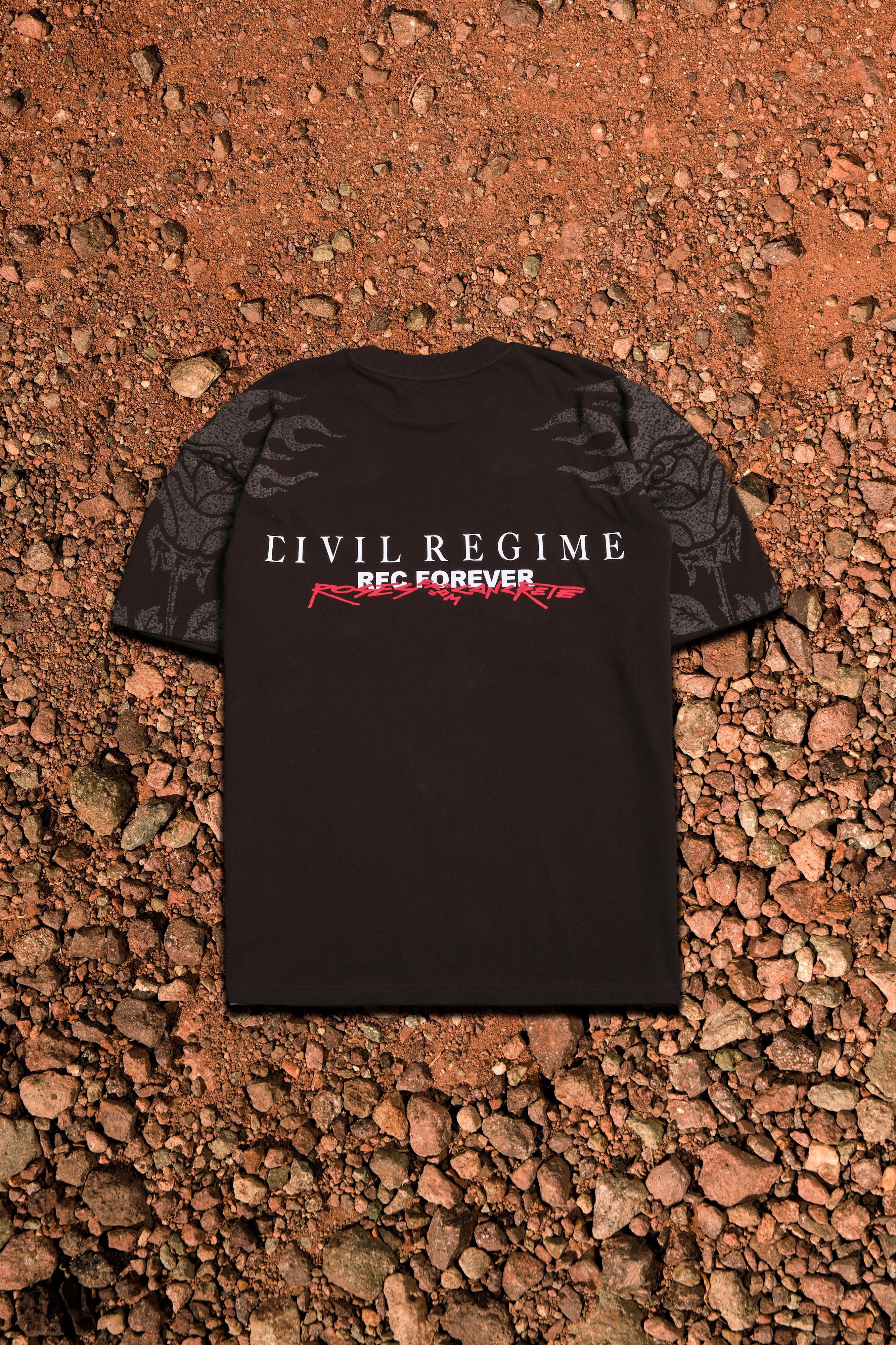Through The Fire American Classic Oversized Tee in Fudge - Image 2
