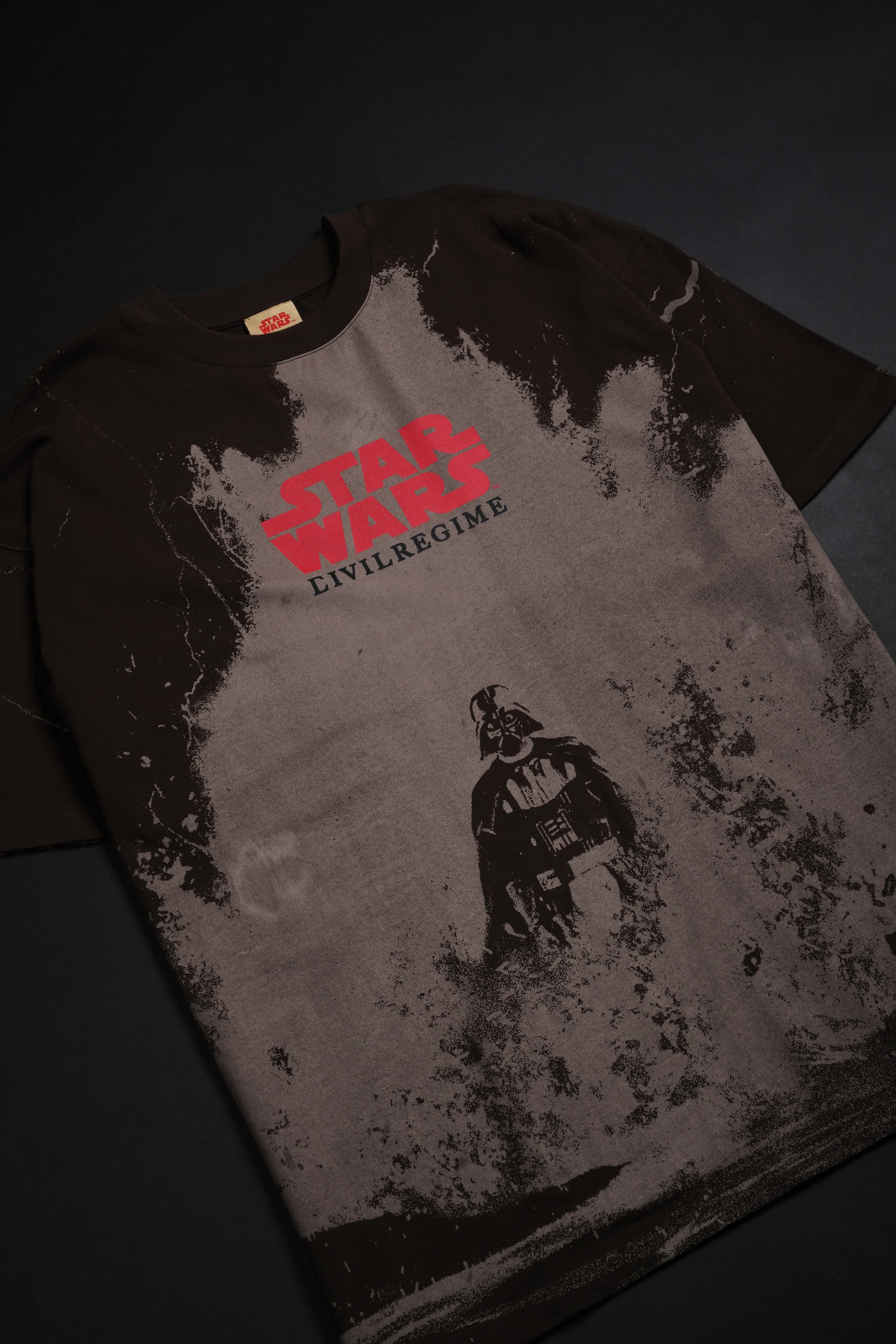 Through The Fire American Classic Oversized Tee in Fudge - Image 3
