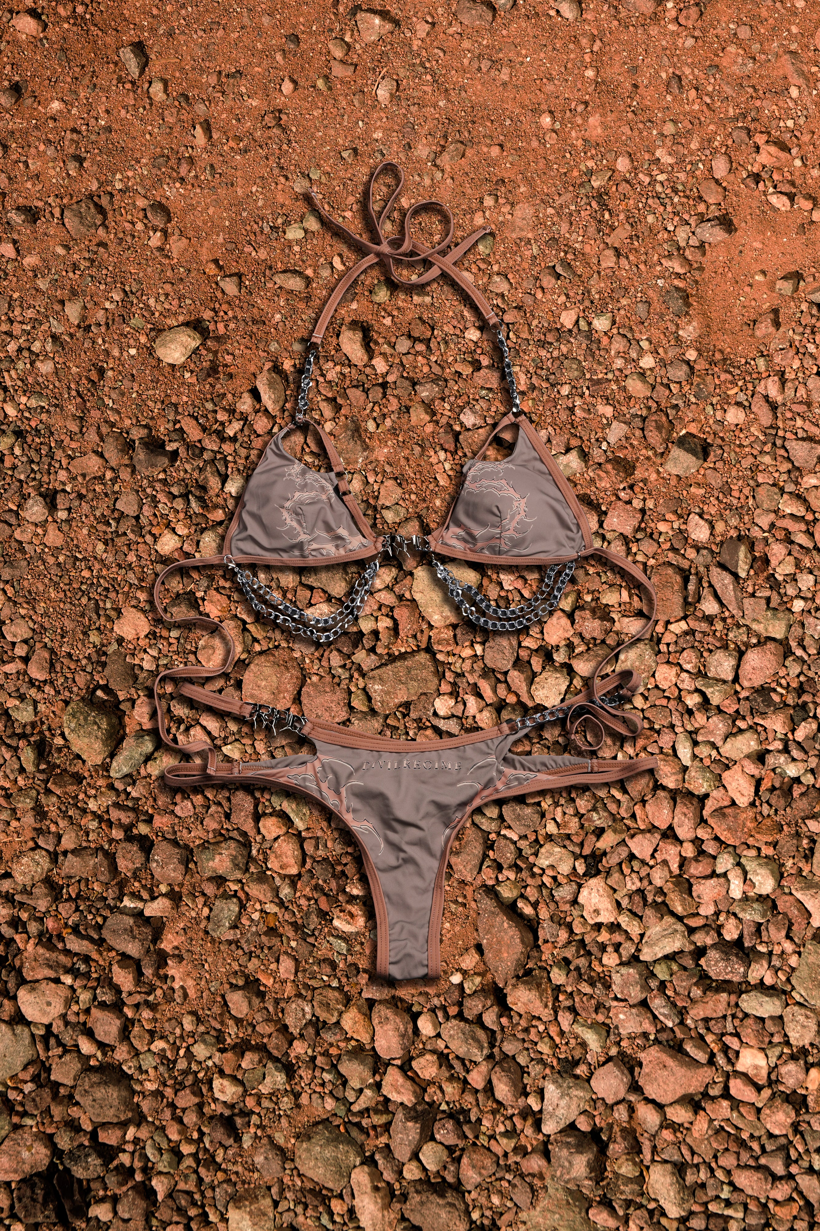 Unchained Chainkini Top in Fudge - Image 4