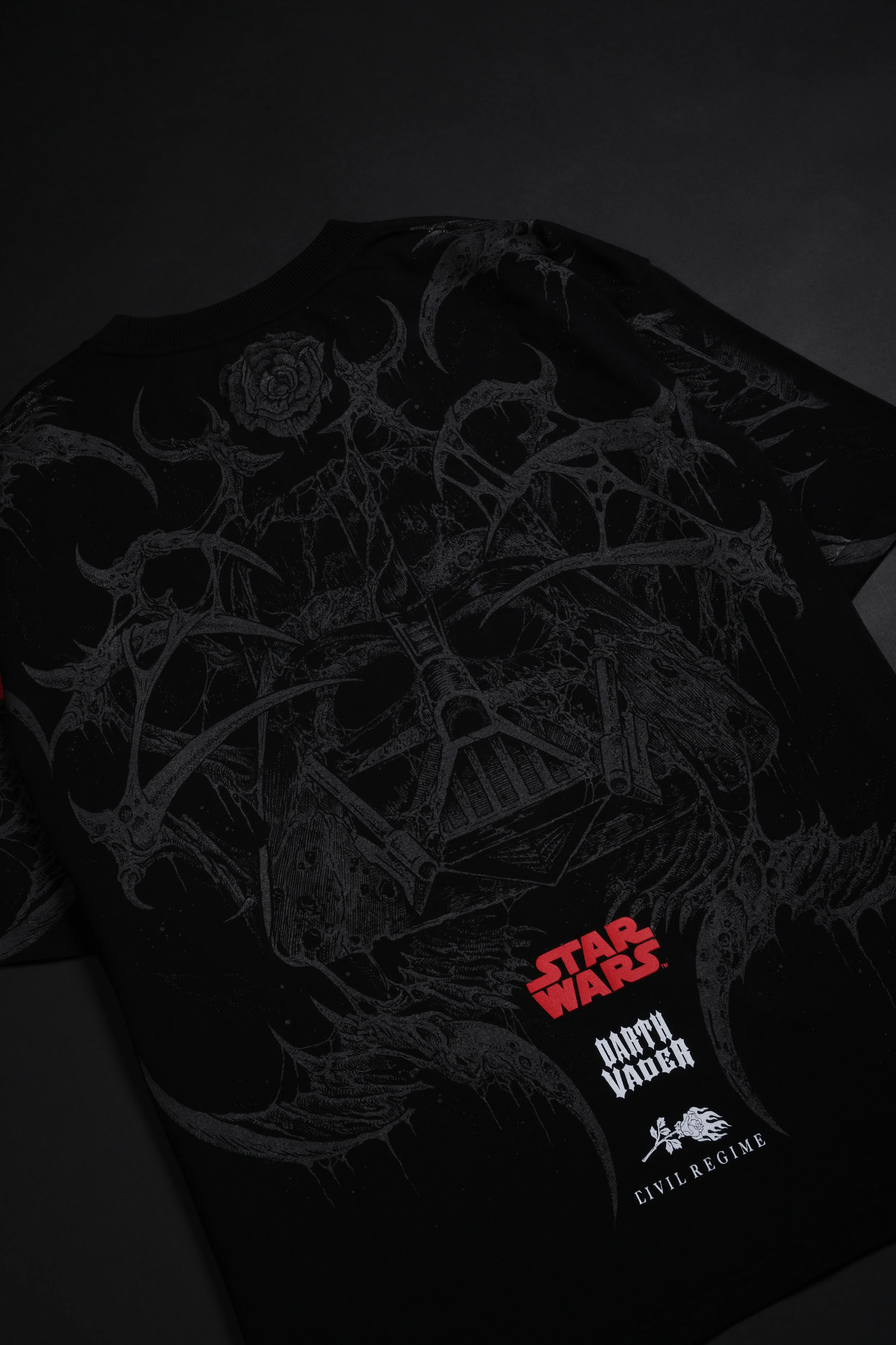 Vader's Grit 199X Oversized Tee in Black - Image 4