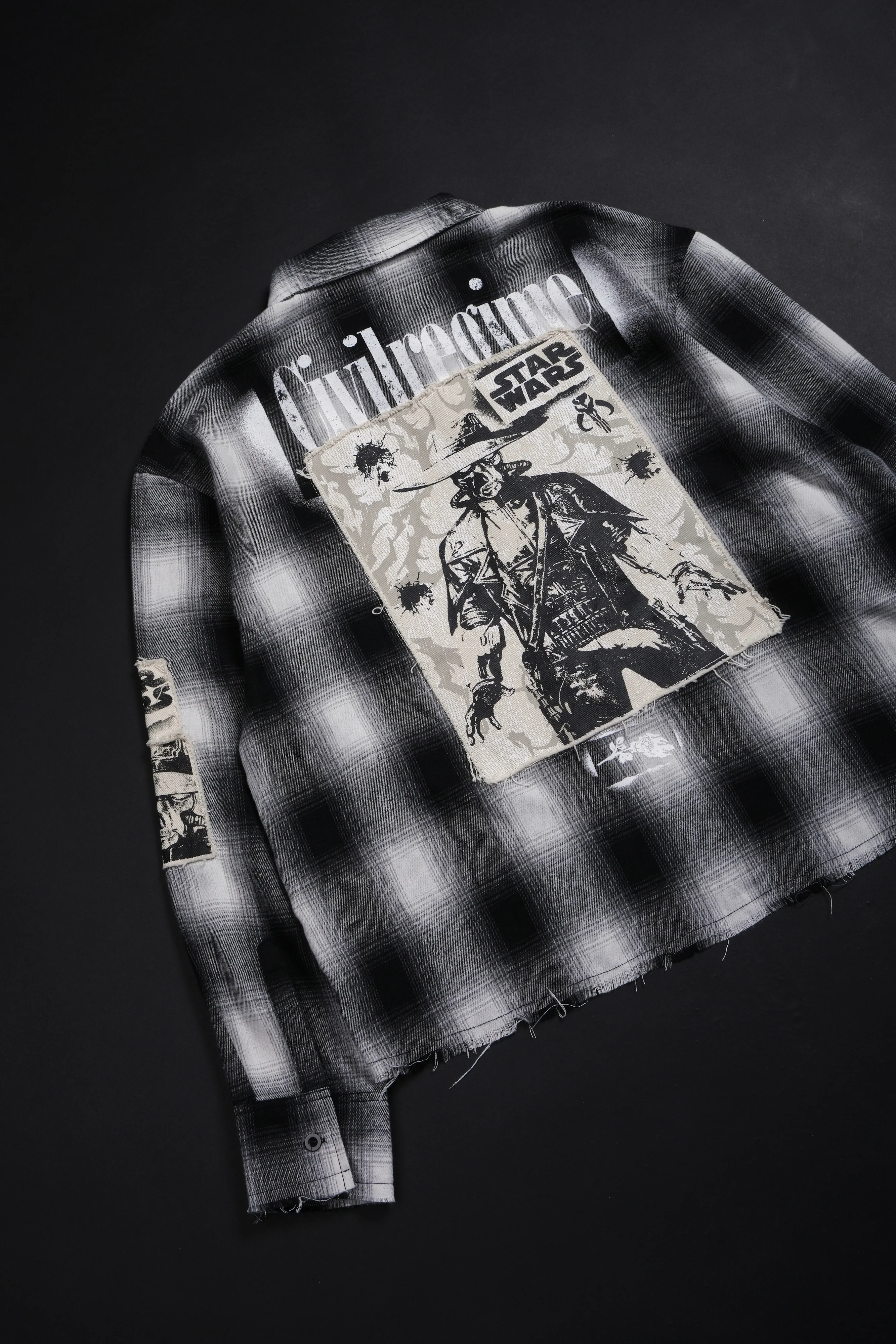 Wanted Cad Bane Ivar Flannel in Black Plaid - Image 8