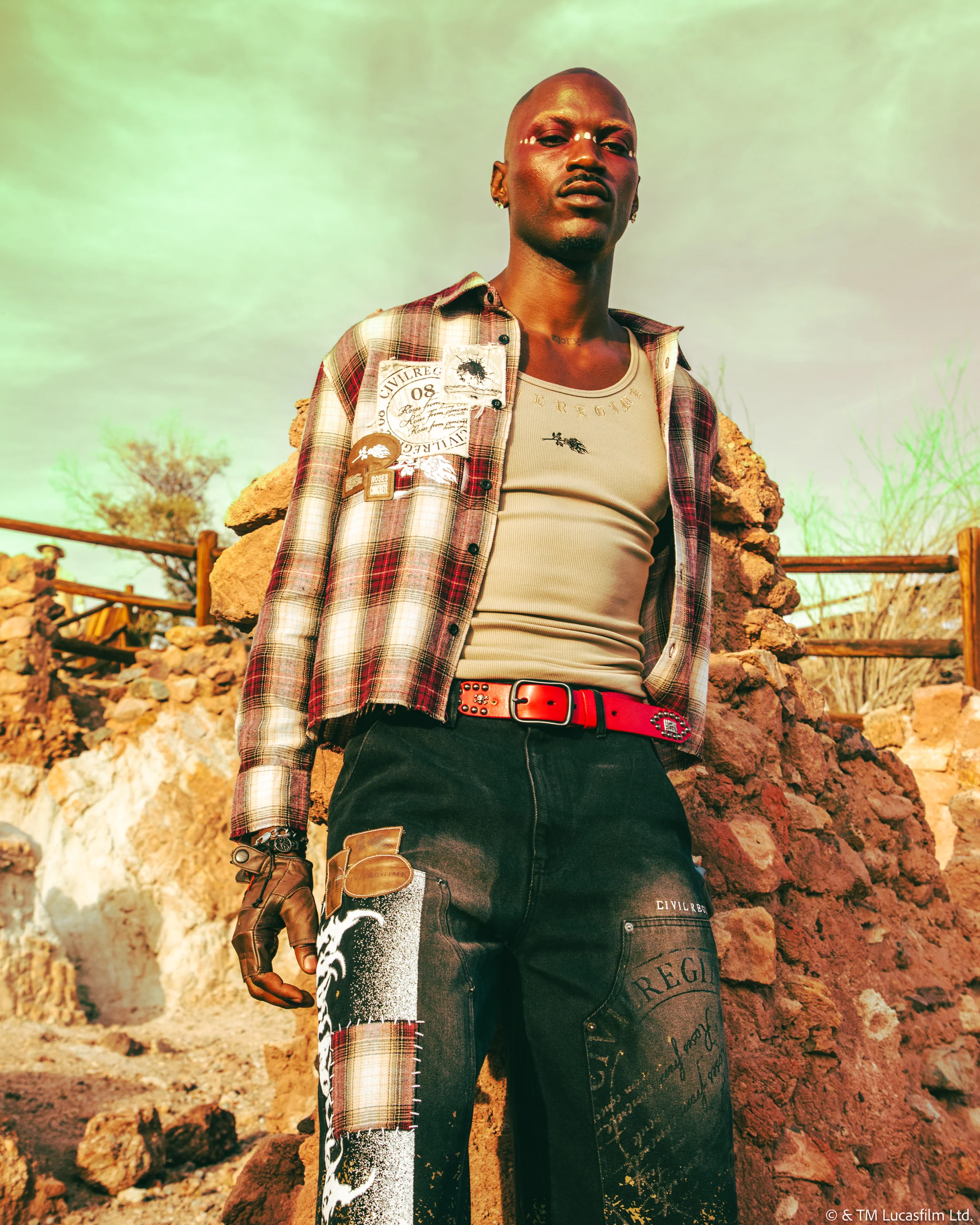 Wanted Cad Bane Ivar Flannel in Brown Plaid - Image 3