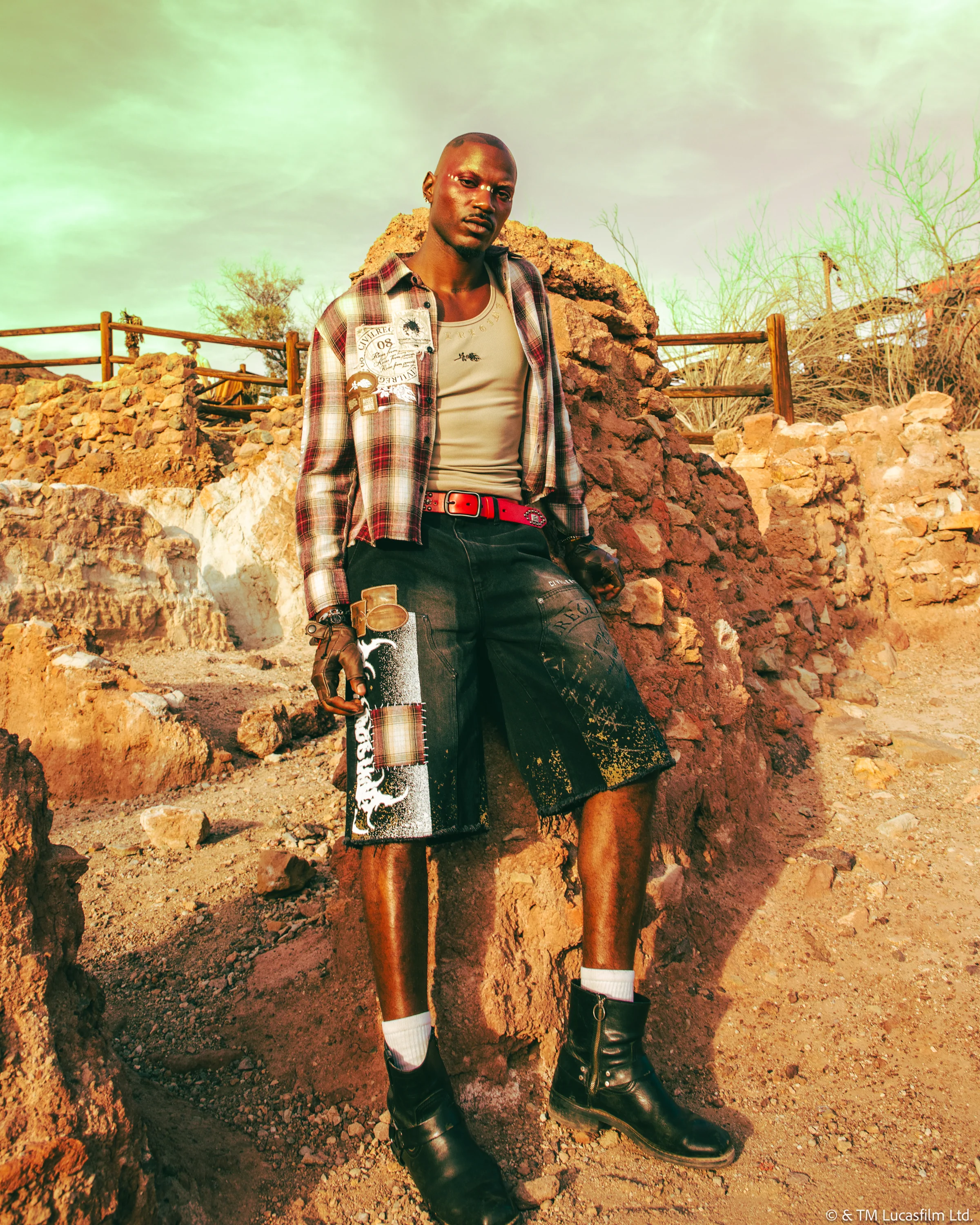 Wanted Cad Bane Ivar Flannel in Brown Plaid - Image 8