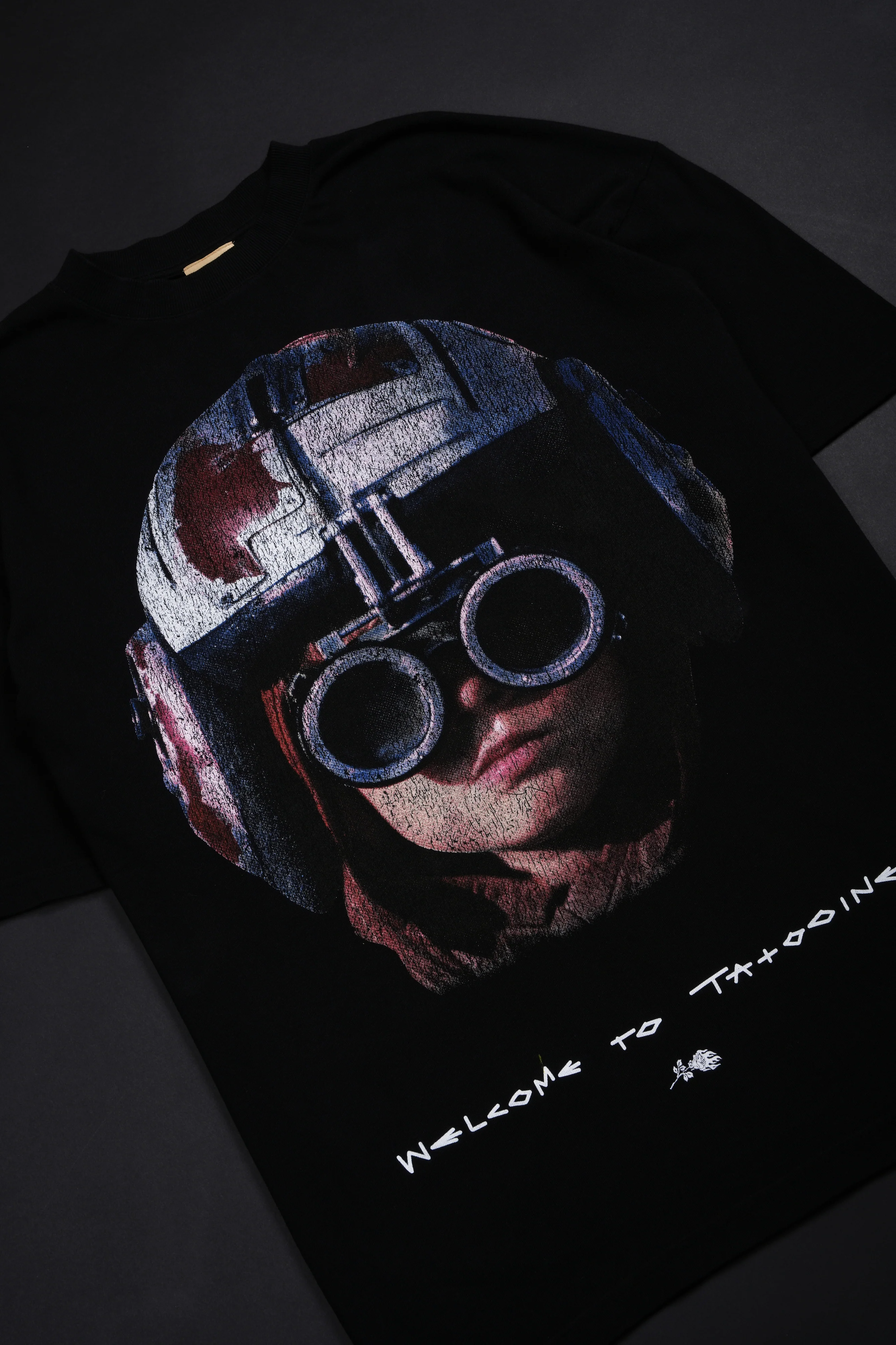 Welcome To Tatooine American Classic Oversized Tee in Black - Image 3