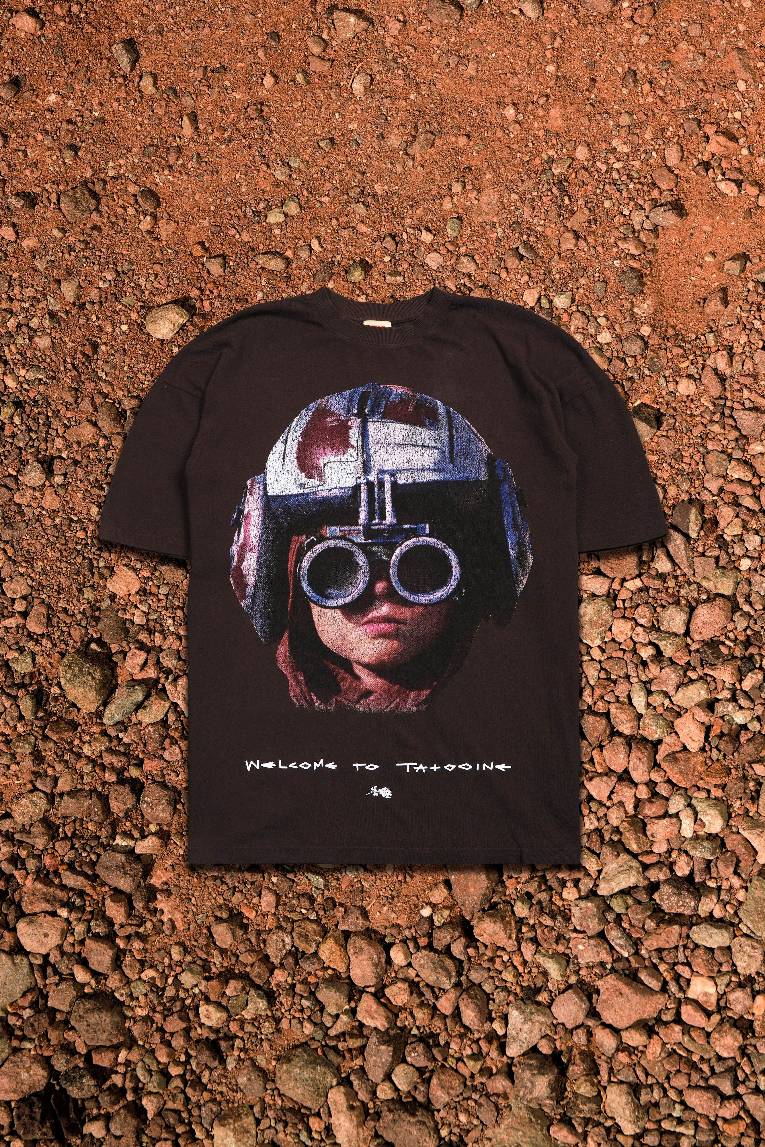 Welcome To Tatooine American Classic Oversized Tee in Fudge